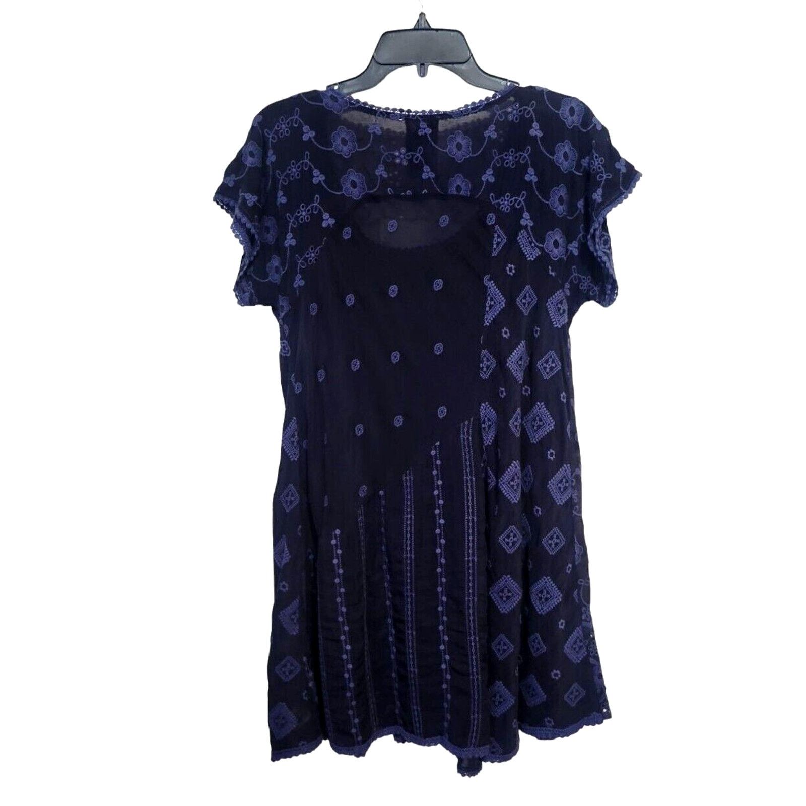Johnny Was Johnny Was Rayon Embroidered Eyelet BOHO Dress Lavender Sz S Size S / US 4 / IT 40 - 2 Thumbnail