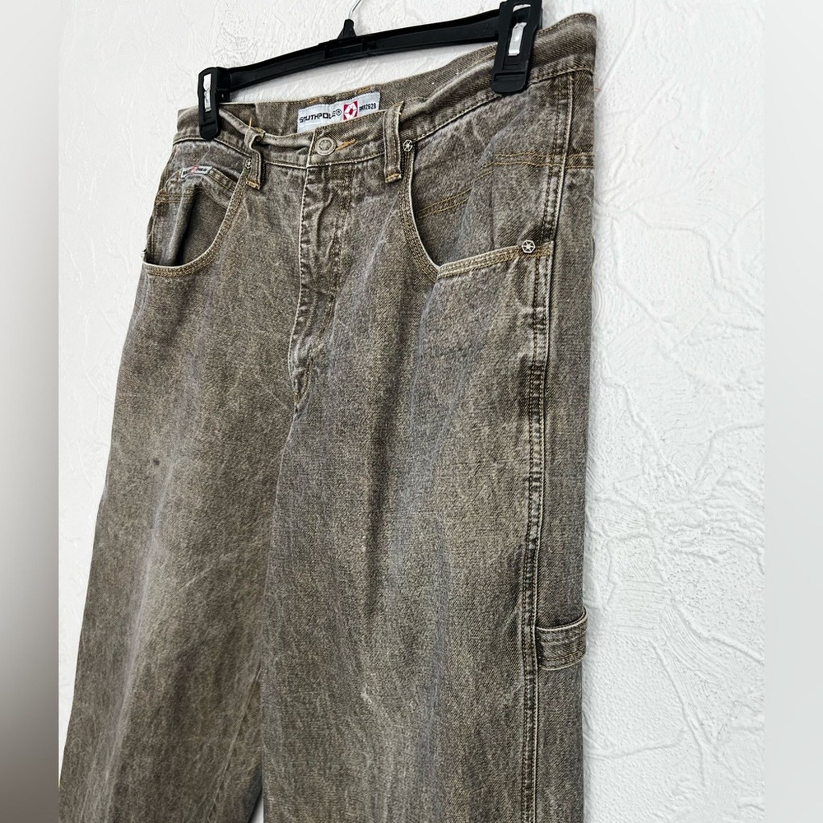 Southpole Vintage Southpole Denim Jean 38 Brown Baggy Carpenter Y2K Size US 38 / EU 54 - 4 Thumbnail