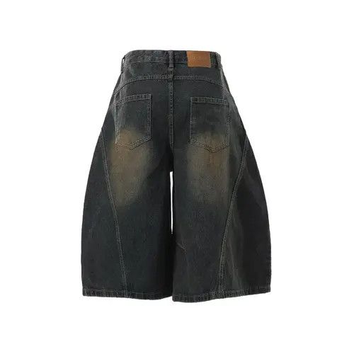 VIBE Vintage baggy washed silhouette machete denim shorts Size US 32 / EU 48 - 8 Thumbnail