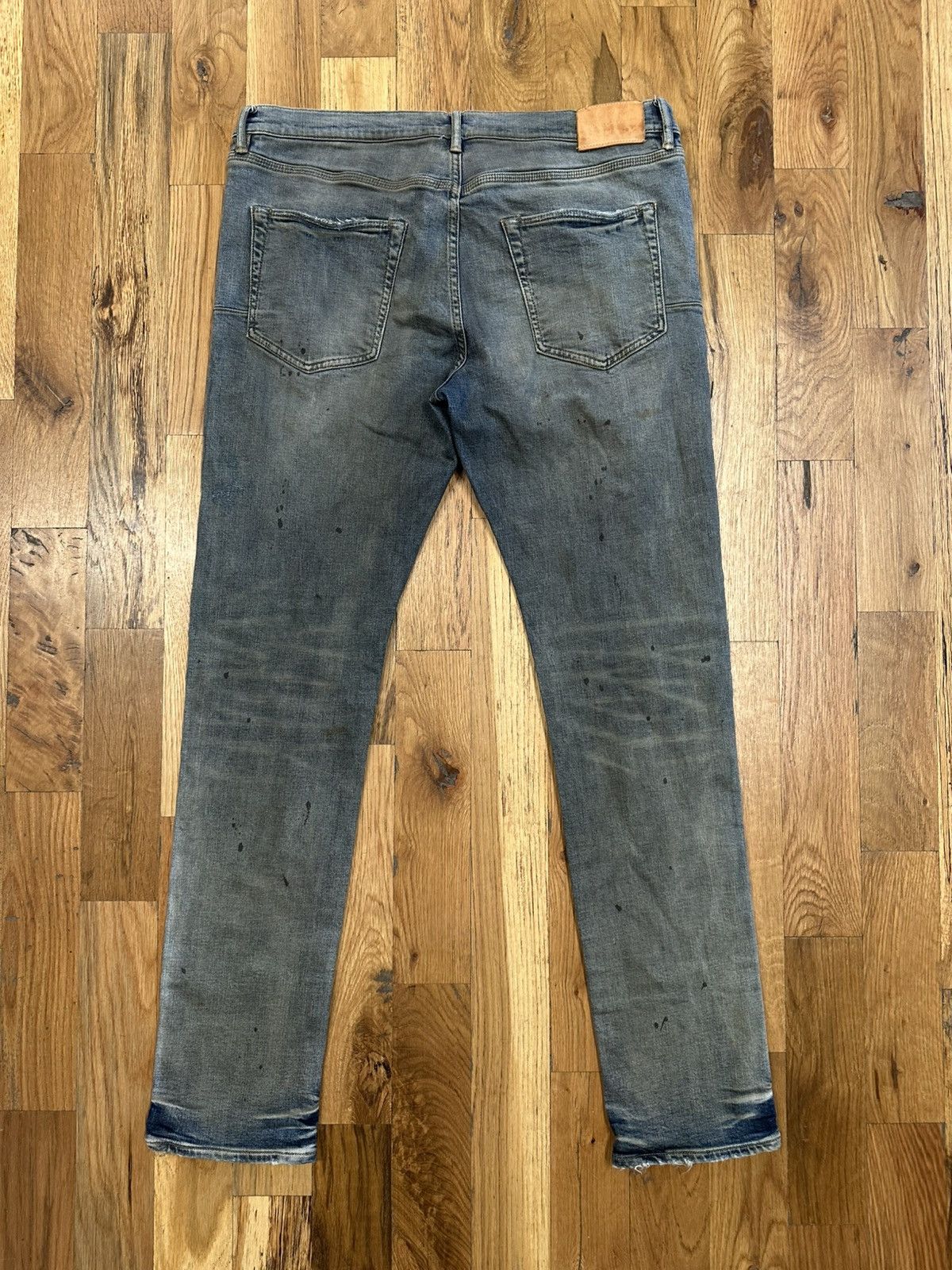 Purple Brand Purple Brand Stitched Dirty Blue Denim Jeans Size 36 Size US 36 / EU 52 - 2 Thumbnail