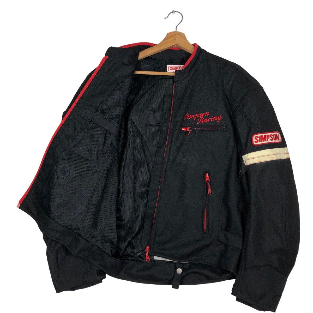 Hein Gericke 🔥Vintage Biker Jacket Racing Simpson Big Logo Safety Racer Size US L / EU 52-54 / 3 - 11 Thumbnail