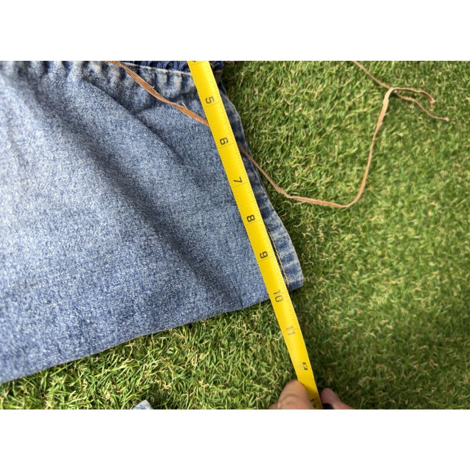 Denime VINTAGE Mudd Jeans Womens 28x25 Low Rise Lace Up Bootcut Flared Denim 90s Blue Mens? Women? Size 32" / US 10 / IT 46 - 7 Thumbnail