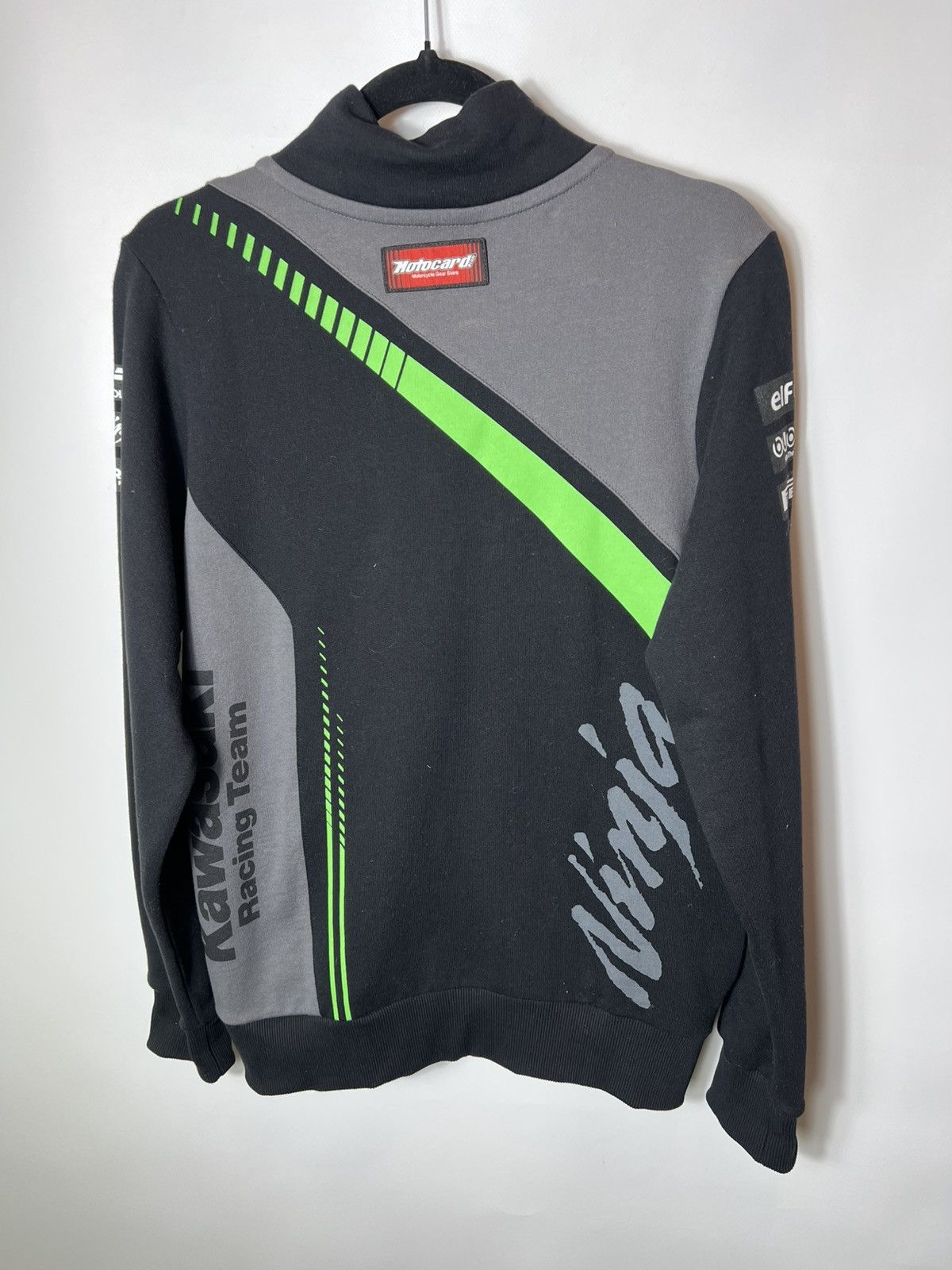 Vintage Kawasaki Racing Team Black Monster Energy Ninja Track Jacket Size US L / EU 52-54 / 3 - 8 Thumbnail