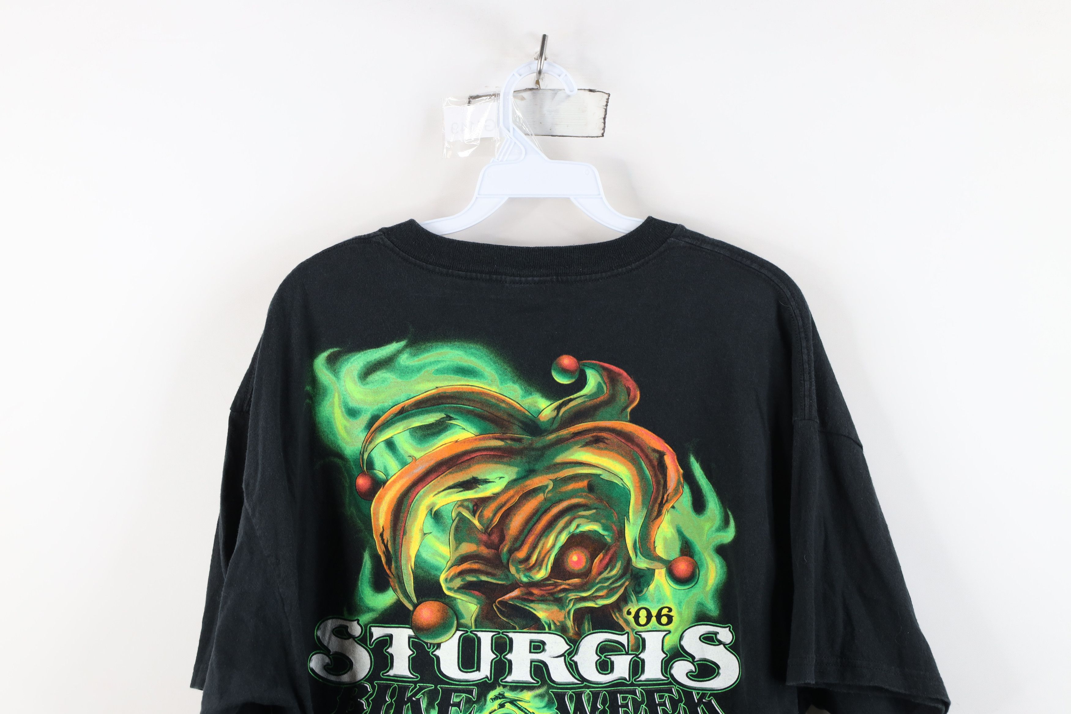 Vintage Vintage Y2K 2006 Bike Week Fire Flames Skull T-Shirt Black Size US XL / EU 56 / 4 - 13 Thumbnail