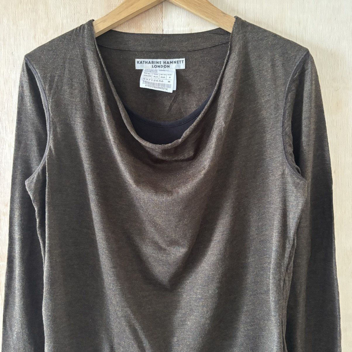 Katharine Hamnett London Vintage Katharine Hamnett London Double Layer Longsleeve Tee Size M / US 6-8 / IT 42-44 - 2 Thumbnail