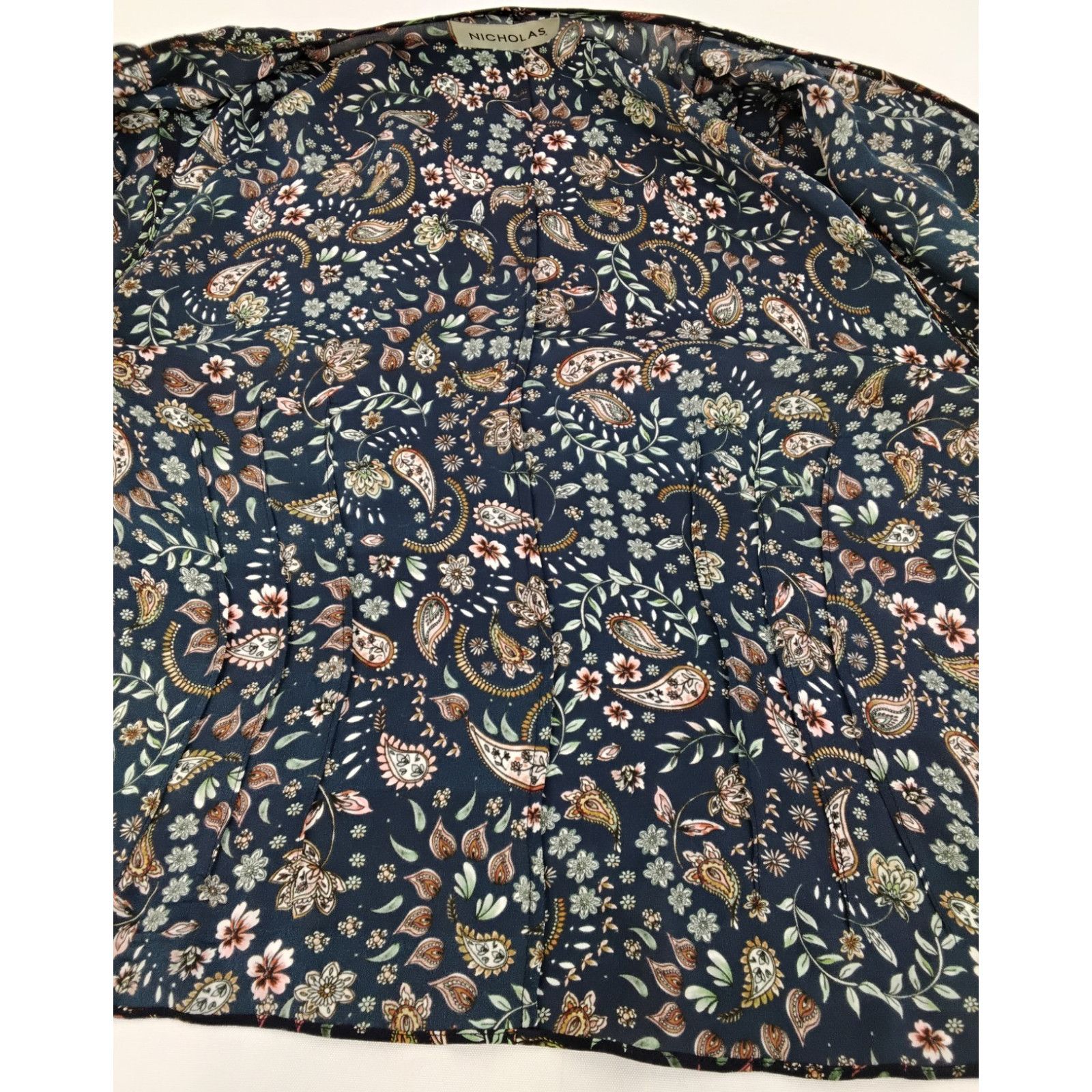 NICHOLAS Nicholas Blouse Women's M Long Sleeve Paisley Pattern Size M / US 6-8 / IT 42-44 - 6 Thumbnail
