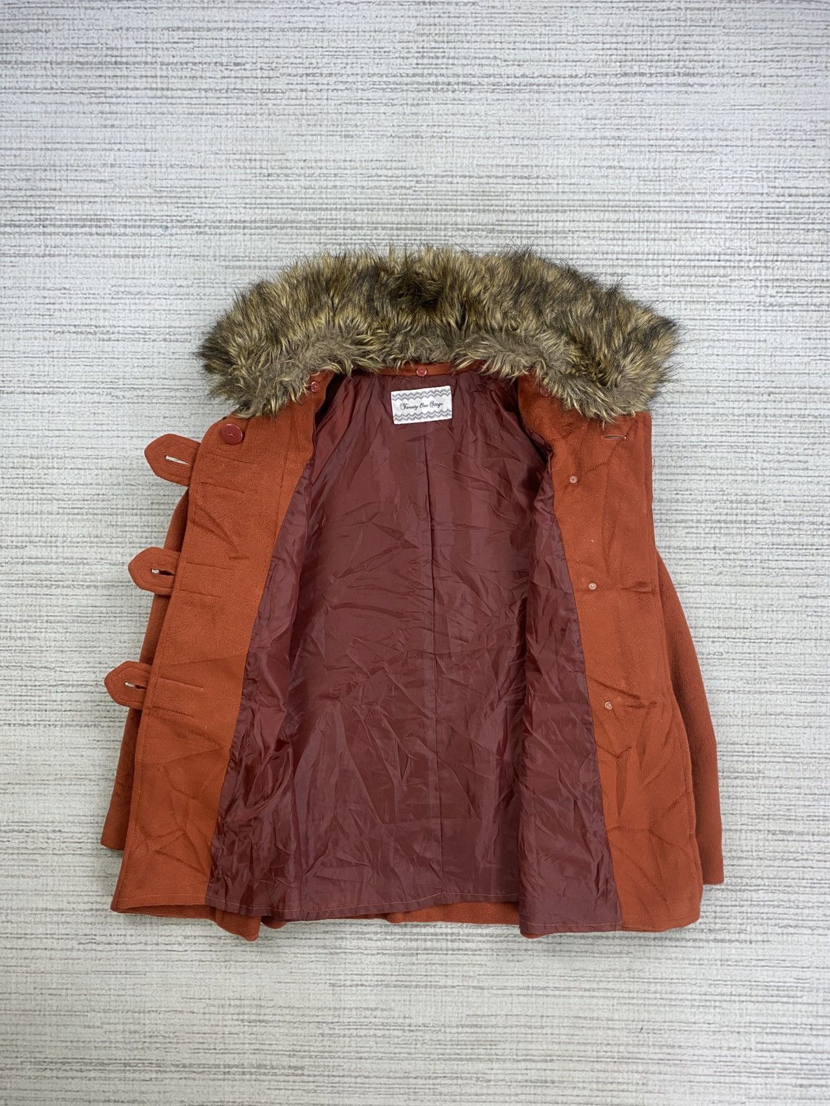 Japanese Brand × Le Grande Bleu (L.G.B.) × Vintage Vintage Twenty One Stage Faux Fur Hoodie Wool Jacket Size US M / EU 48-50 / 2 - 7 Thumbnail