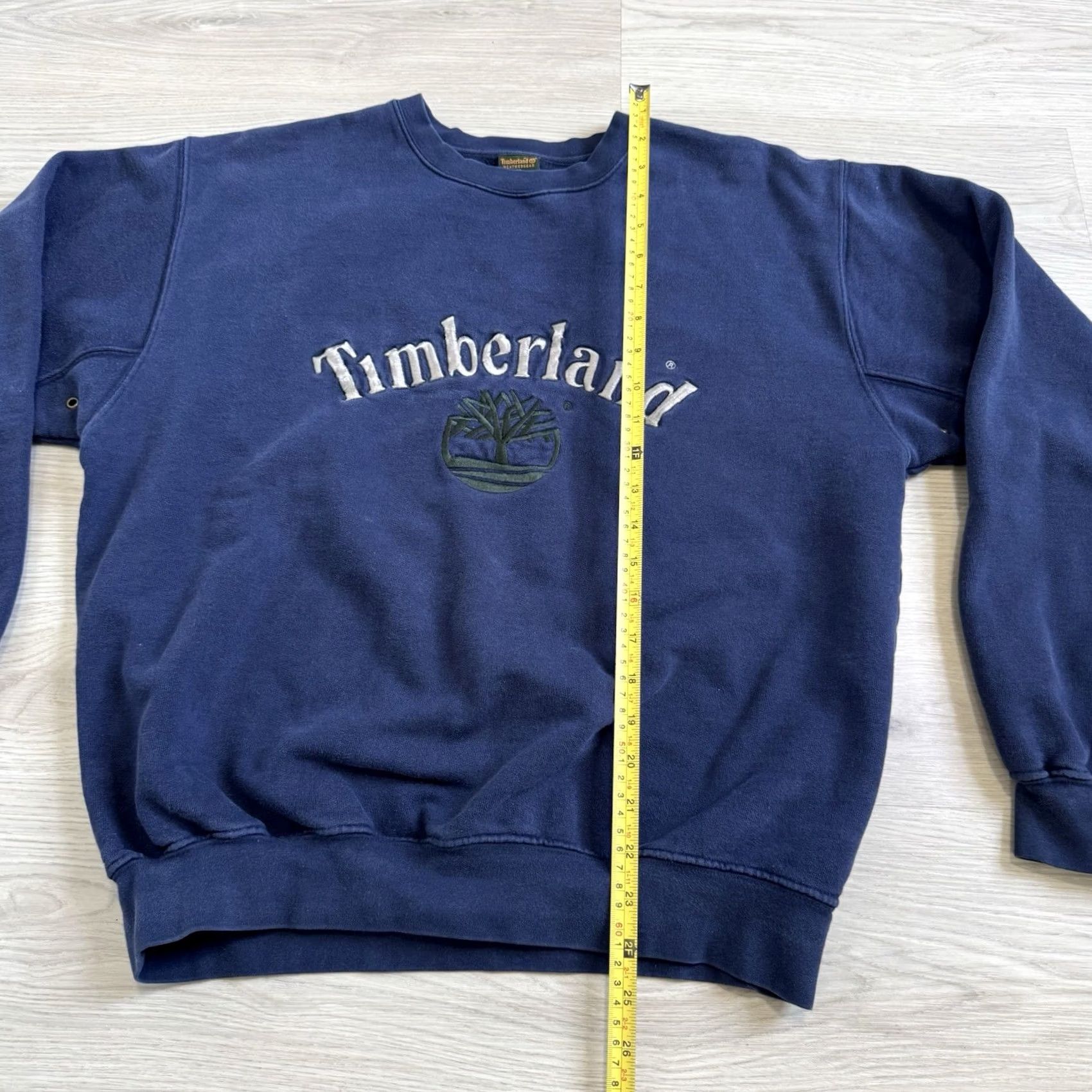 Timberland VINTAGE Timberland Mens Sweatshirt Navy Crewneck 90's Weathergear Size M Blue Pullover Mens Size US M / EU 48-50 / 2 - 6 Thumbnail