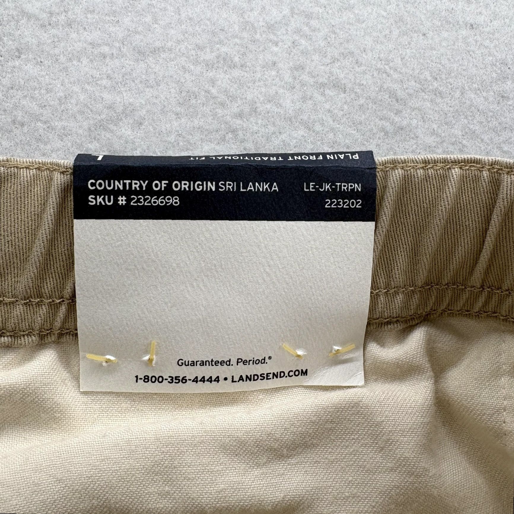 Lands' End Lands' End Cargo Pants Mens Large Beige Classic Fit Size US 33 - 7 Thumbnail