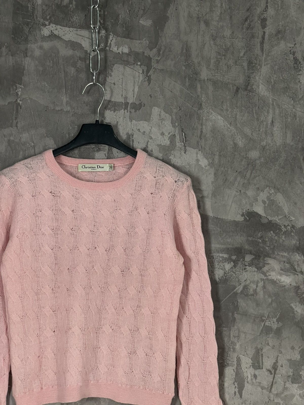 Christian Dior Monsieur × Designer Christian Dior Wool Knitwear Archival Pink Sweater Size M / US 6-8 / IT 42-44 - 4 Thumbnail