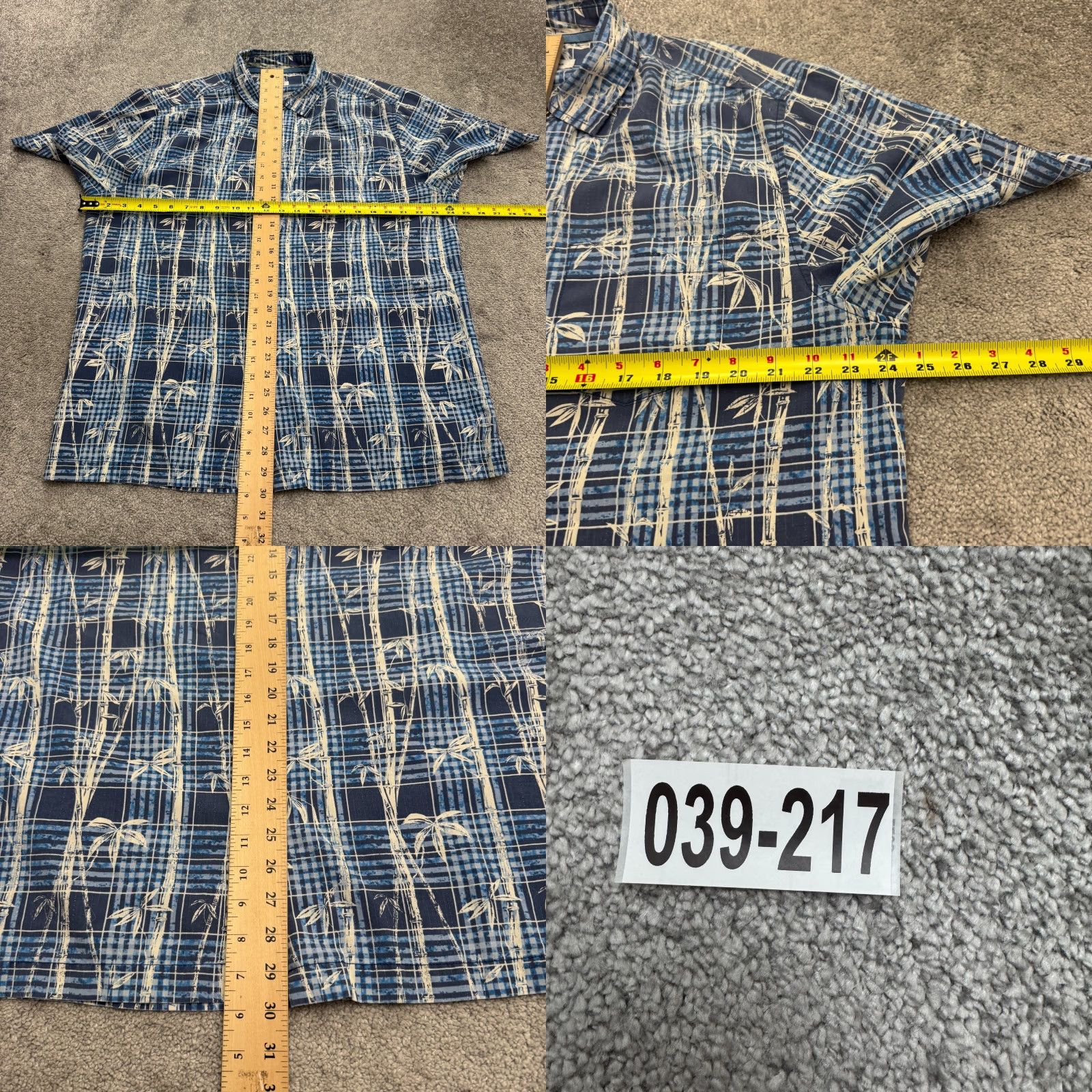 Tommy Bahama Tommy Bahama Shirt Island Zone Bamboo Silk Button Down Mens Large Blue Plaid Size US L / EU 52-54 / 3 - 9 Thumbnail