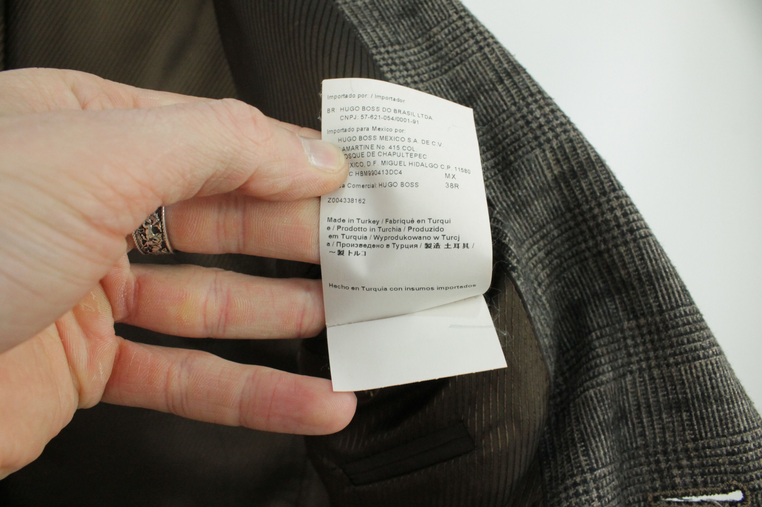 Hugo Boss Hugo Boss Flannel Wool Blend Elbow Patch Blazer Jacket Size US M / EU 48-50 / 2 - 12 Thumbnail