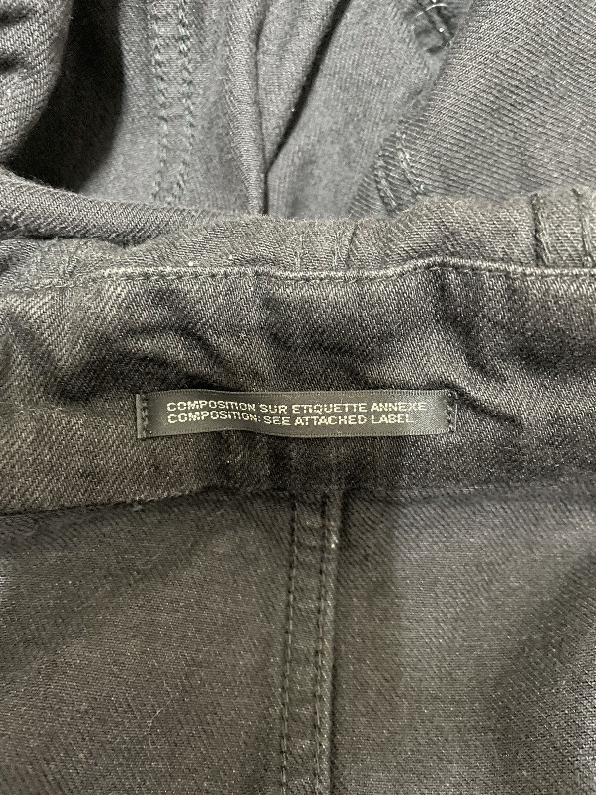 Yohji Yamamoto Yohji Yamamoto Pour Homme 2020SS Black Denim Hooded Jacket Size US L / EU 52-54 / 3 - 7 Thumbnail