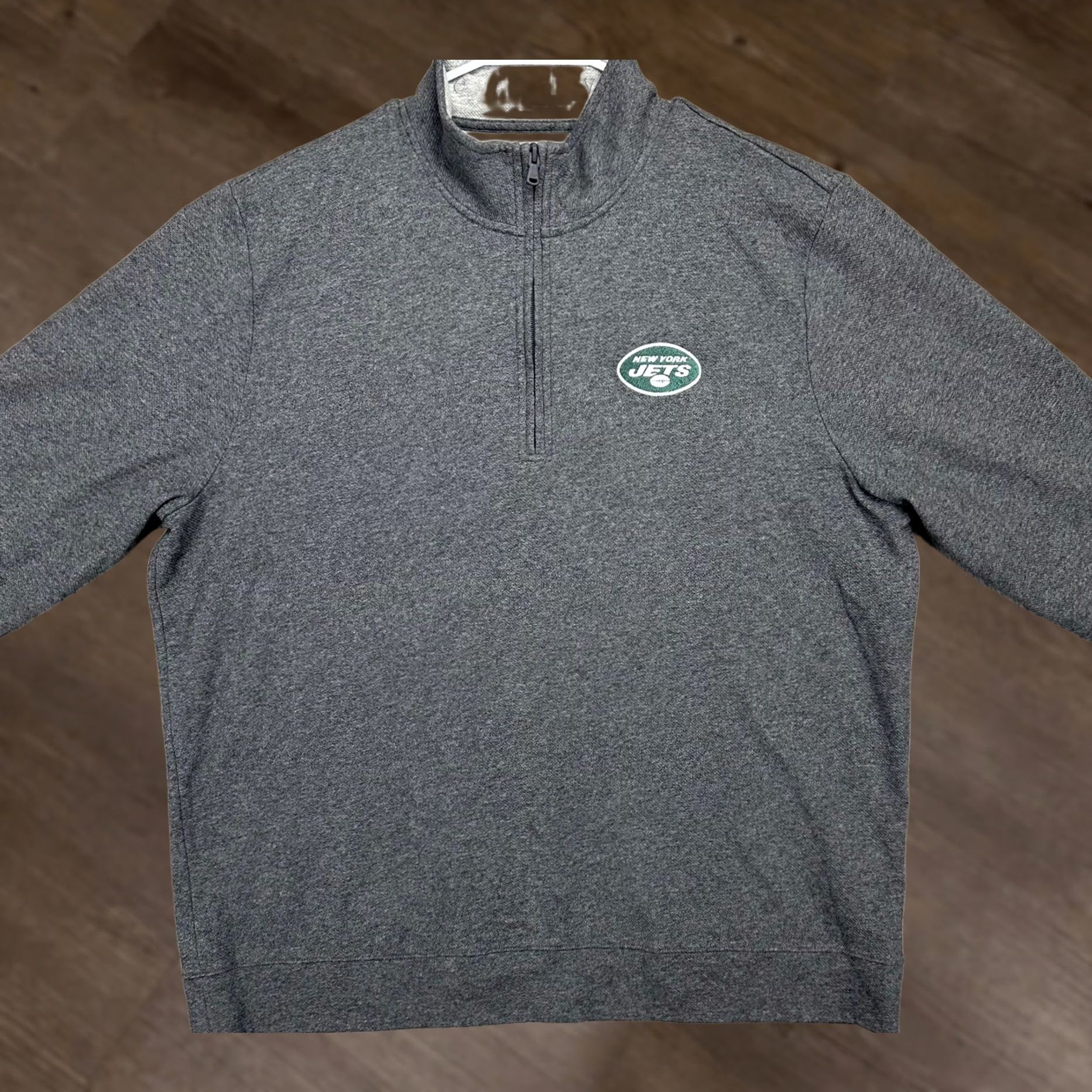 Vineyard Vines Vineyard Vines New York Jets Sweatshirt Mens 2XL Gray Pullover Mock Neck Zip Knit Logo Size US XXL / EU 58 / 5 - 1 Thumbnail