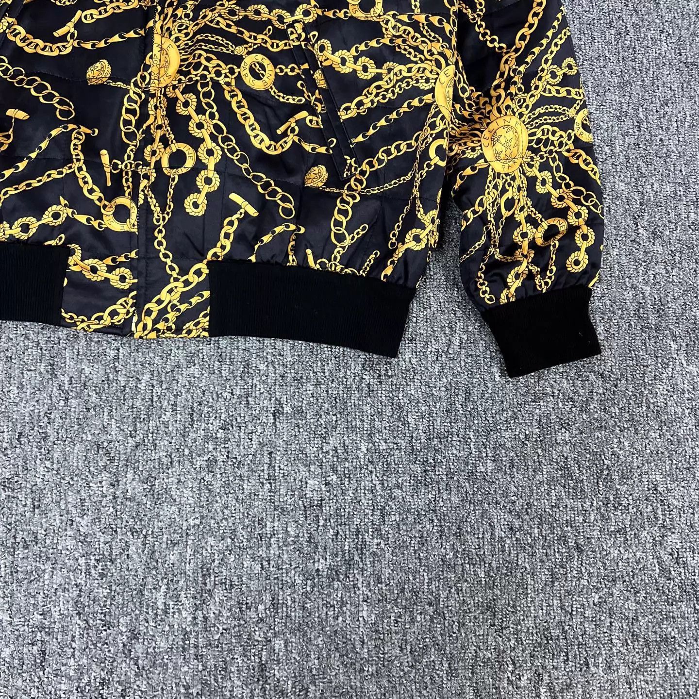 Celine Celine B&G Chain Print Varsity Jacket 38 99 New Size XS / US 0-2 / IT 36-38 - 4 Thumbnail
