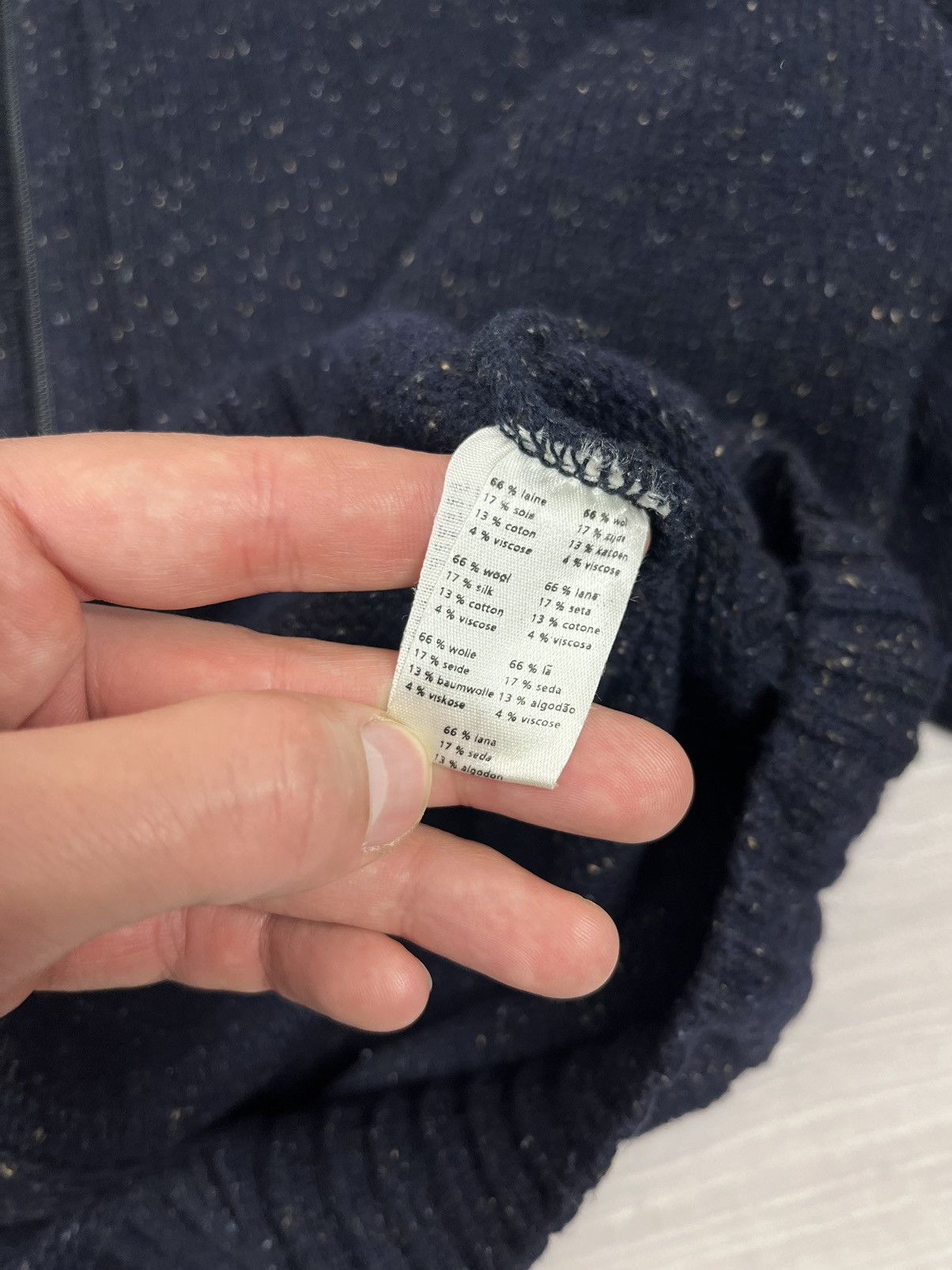 Lacoste Lacoste Vintage 90s Wool Full Zip Knit Sweater Size US XL / EU 56 / 4 - 8 Thumbnail