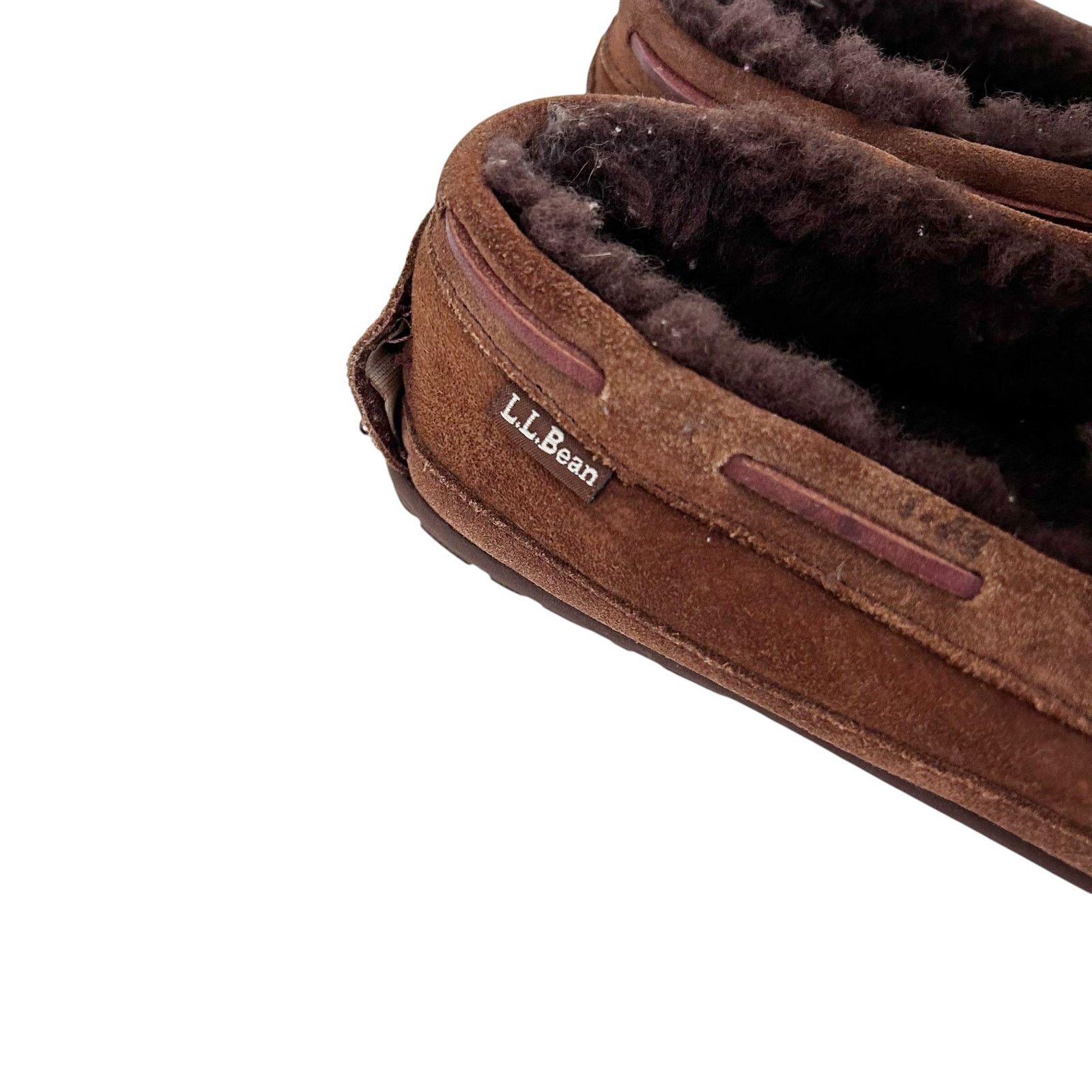 L.L. Bean LL Bean Brown Suede Moccasins Slippers Sz 8 Size US 8 / IT 38 - 2 Thumbnail