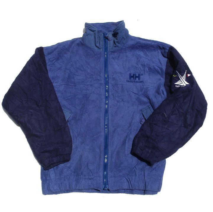Helly Hansen × Vintage vintage Helly hansen great polar fleece navy blue jacket out Size US M / EU 48-50 / 2 - 5 Thumbnail