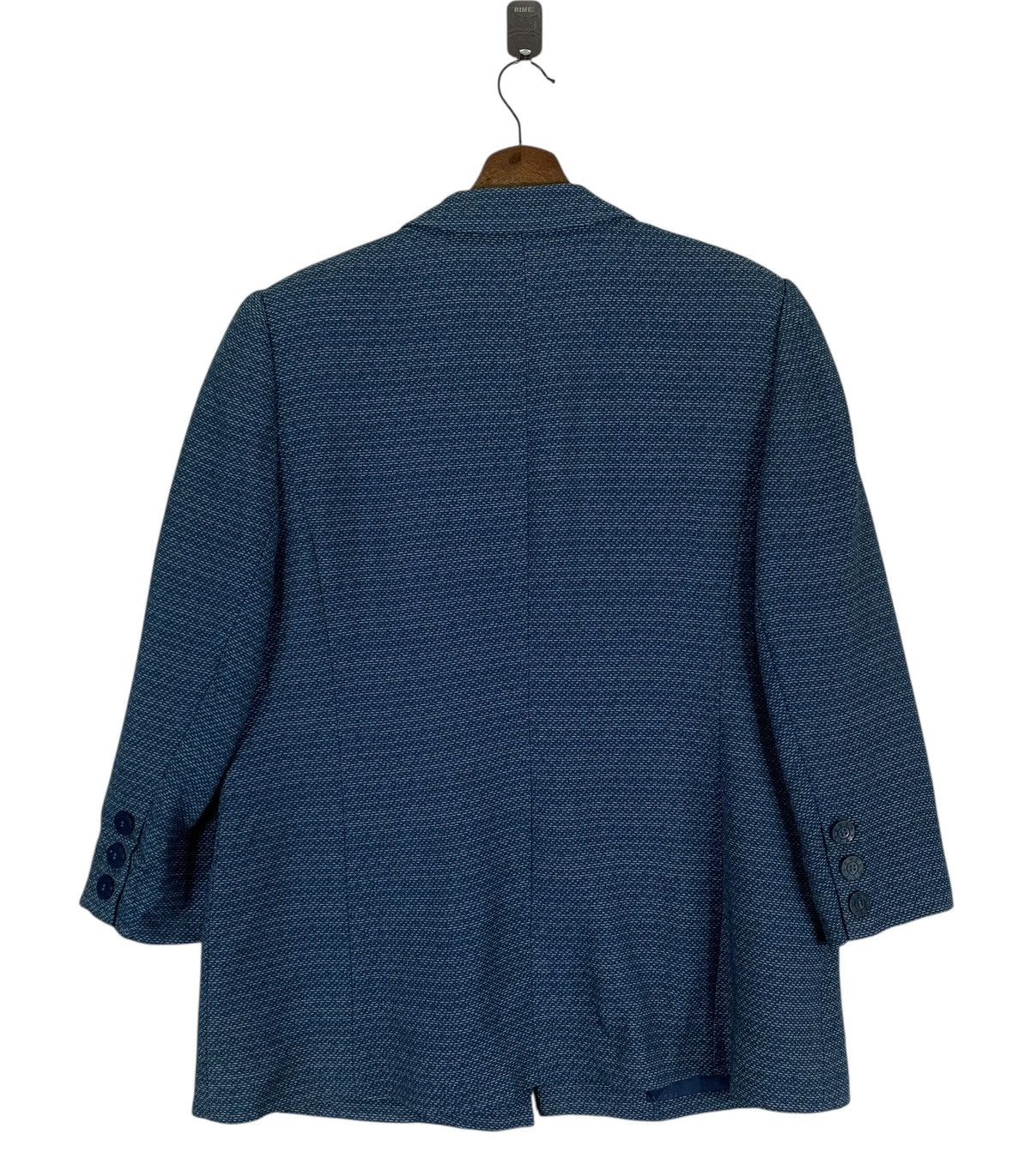 Givenchy Givenchy three-button blazer in a blue tweed material Size US S / EU 44-46 / 1 - 6 Thumbnail