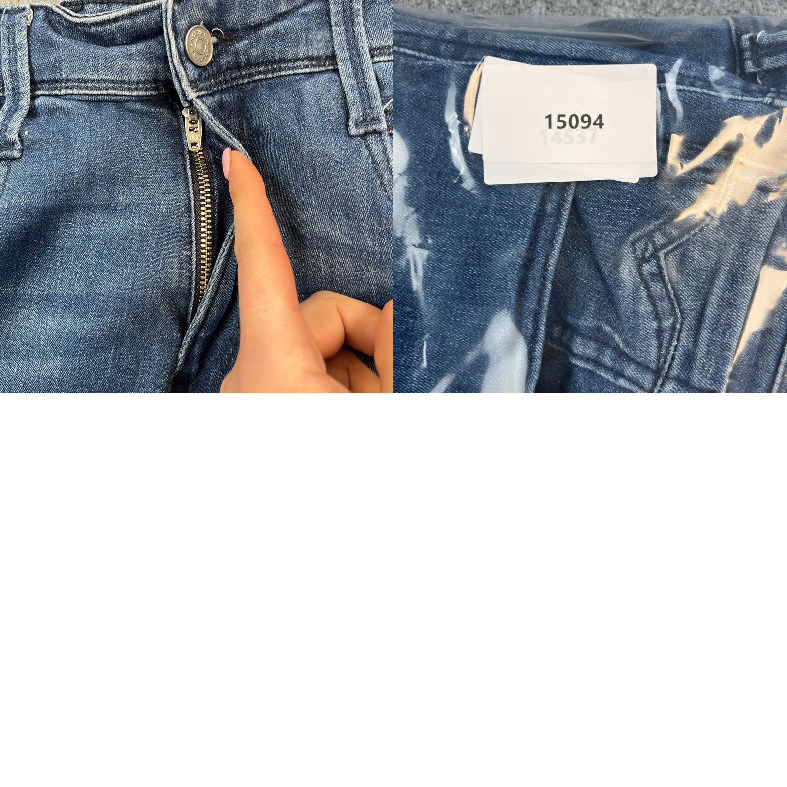 Replay Replay Anbass Jeans Slim Tapered 34 32 Mid Blue Whiskers Stretch Denim Cotton Elastan Mens Regular Size 34 Size US 34 / EU 50 - 9 Thumbnail