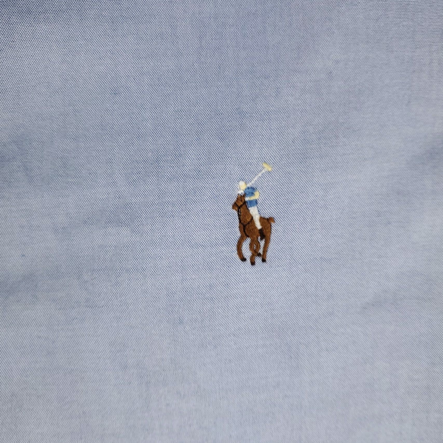 Ralph Lauren Ralph Lauren Shirt Mens 16 Blue Classic Pony Dress Button Up Long Sleeve Shirt (Dress Shirt) with Button-Down Collar Size 42R - 2 Thumbnail