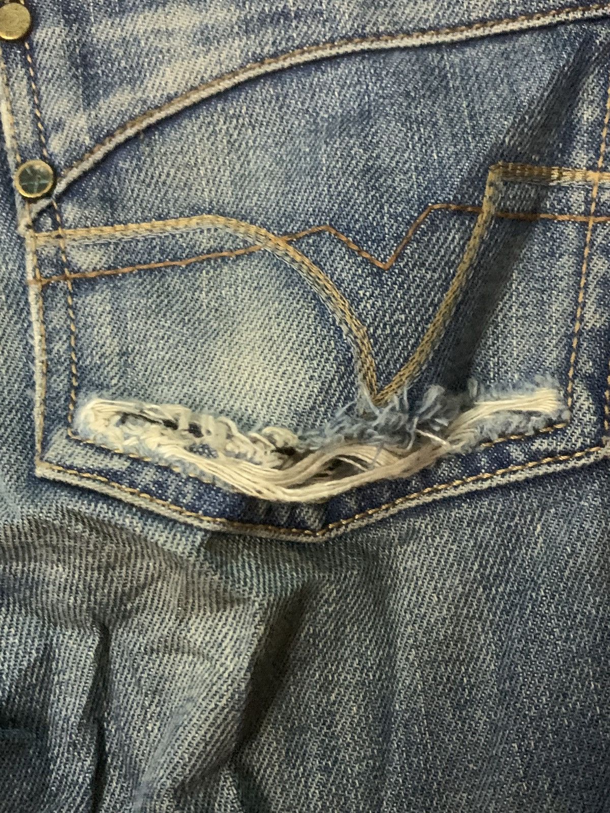 Diesel Distressed Flare Diesel Skinny Denim Jeans Size US 27 - 10 Thumbnail