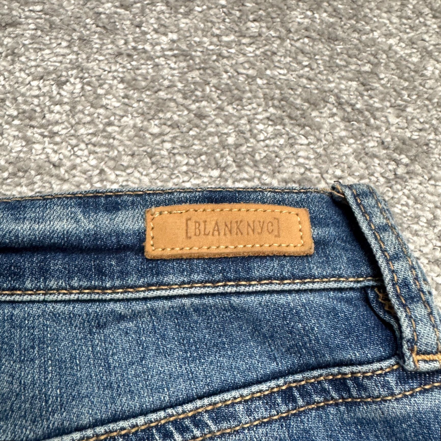 Vintage BLANKNYC The Reade Crop Skinny Denim Jeans Womens 30 Blue Medium Wash Stretch Size 30" / US 8 / IT 44 - 5 Thumbnail