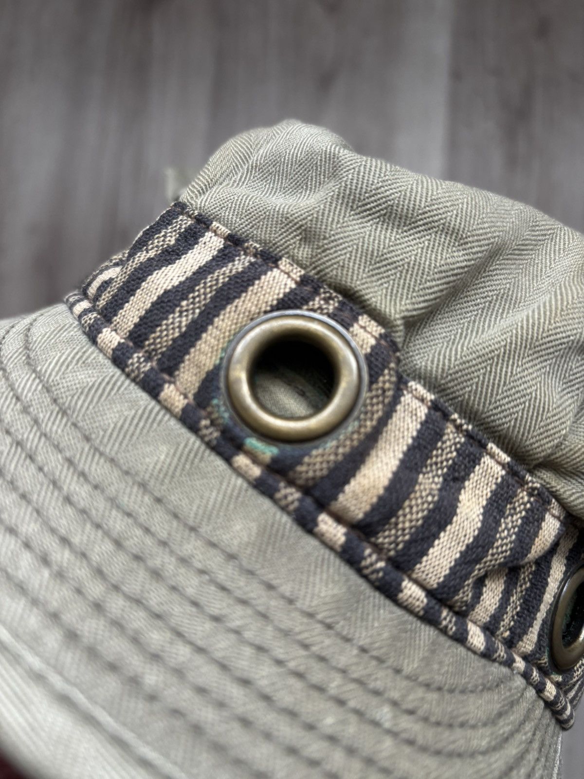 Denim & Supply Ralph Lauren Denim Supply Ralph Lauren Work Cap Khaki Cotton Stripe Band Size ONE SIZE - 15 Thumbnail