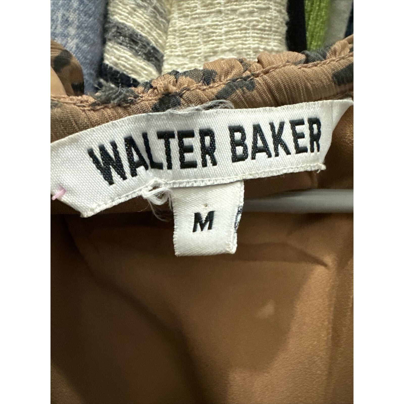 Wall + Water WALTER BAKER Shelly dress wrap-effect ruffled tiger crepon m Size M / US 6-8 / IT 42-44 - 3 Thumbnail