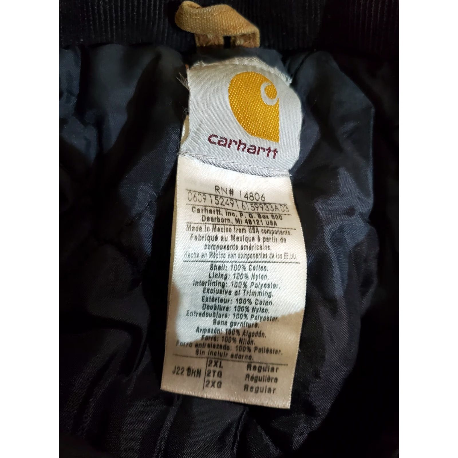 Carhartt VINTAGE Carhartt Signature Duck Canvas Quilted Lining Work Jacket J22-BRN 2XL Brown Mens Regular Jacket Size US XXL / EU 58 / 5 - 4 Thumbnail