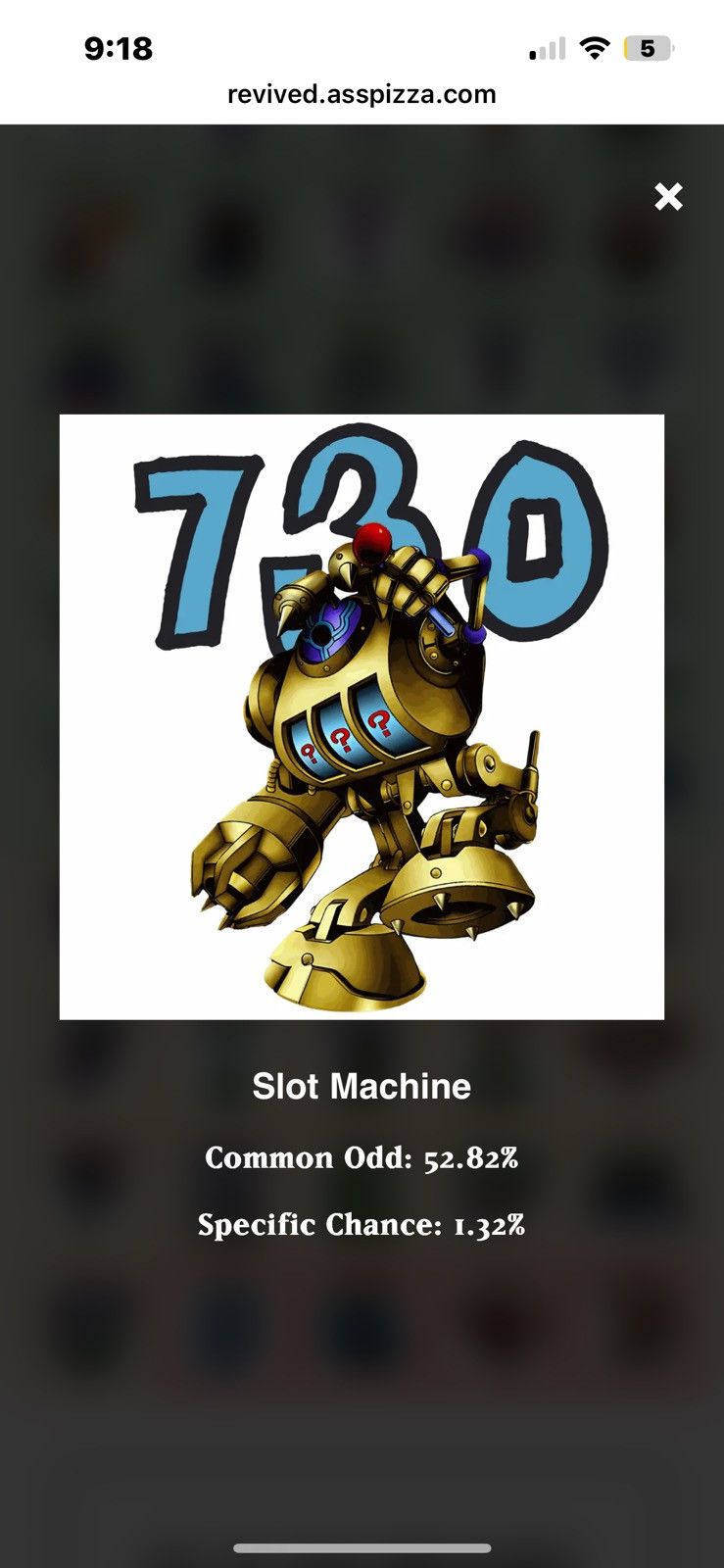 Asspizza 730 Yu-Gi-Oh revived Slot Machine Size US XL / EU 56 / 4 - 4 Thumbnail