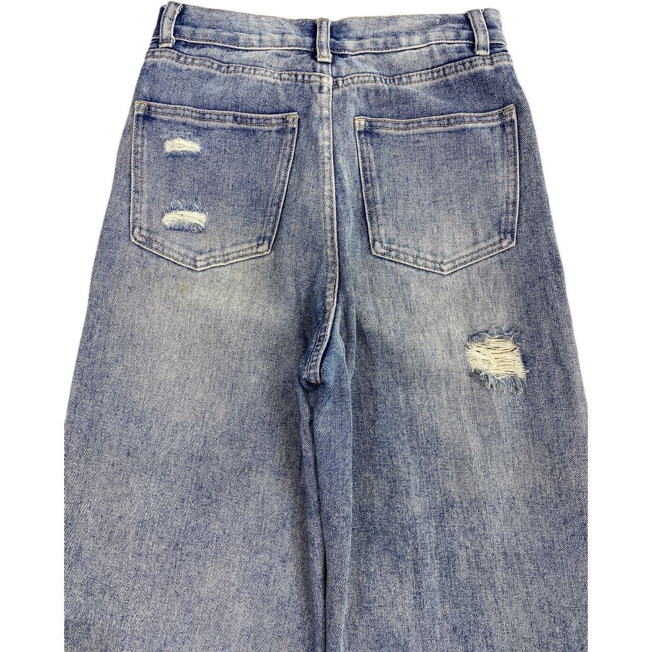 Japanese Brand Japanese Brand Acid Blue Wash Distress Style Baggy Jeans Size US 26 / EU 42 - 4 Thumbnail