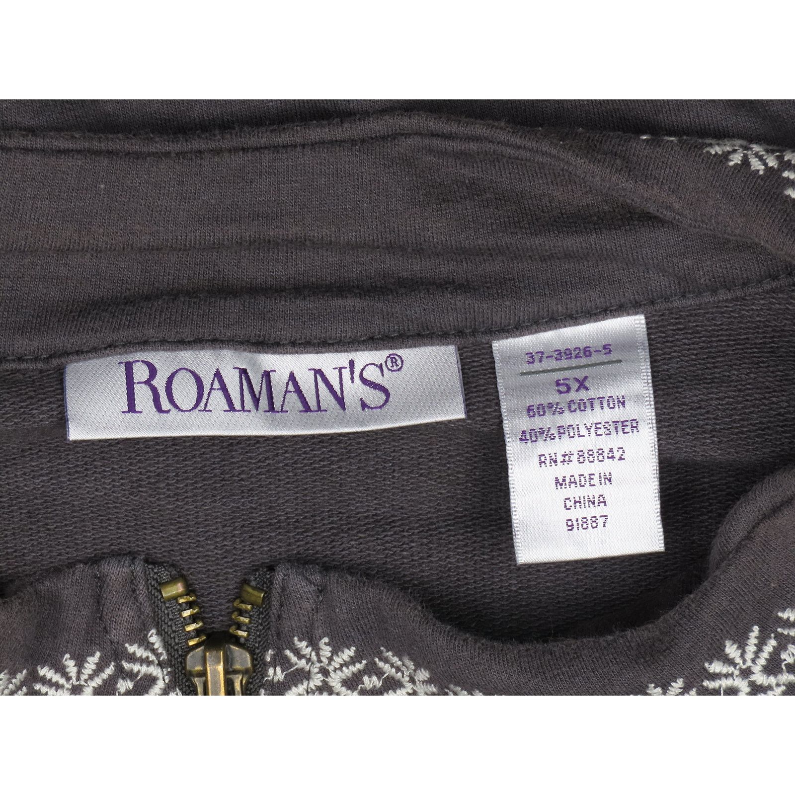 Other Plus Size Floral Embroidered Cardigan 5X Size 4XL / US 24-26 - 8 Thumbnail