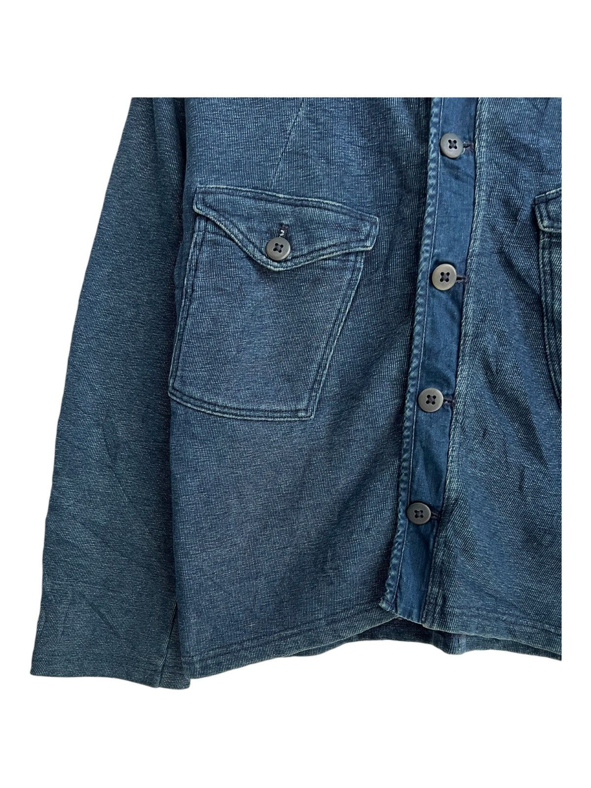 45rpm Vintage Forty Five 45RPM Indigo Big Pocket Button Jacket Size US S / EU 44-46 / 1 - 6 Thumbnail