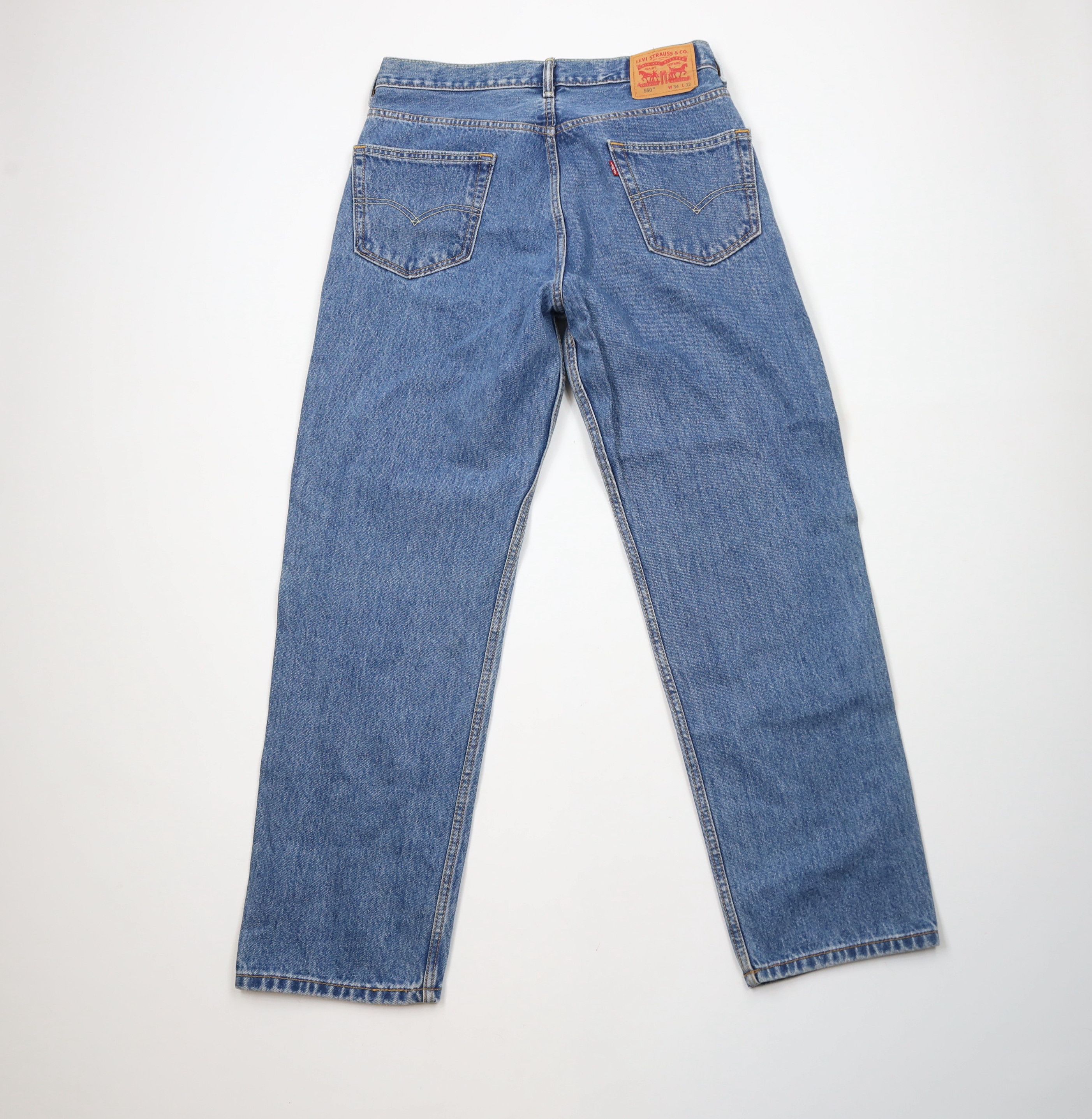 Levi's × Vintage Vintage Y2K Levis 550 Relaxed Fit Denim Jeans Blue Cotton Size US 34 / EU 50 - 11 Thumbnail