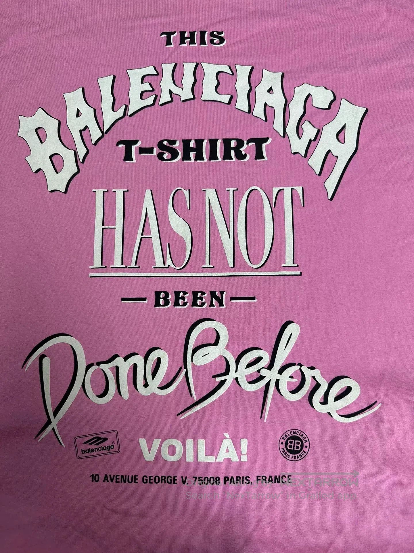 Balenciaga Balenciaga Letter Print Crewneck T-Shirt. Size XL / US 12-14 / IT 48-50 - 3 Thumbnail