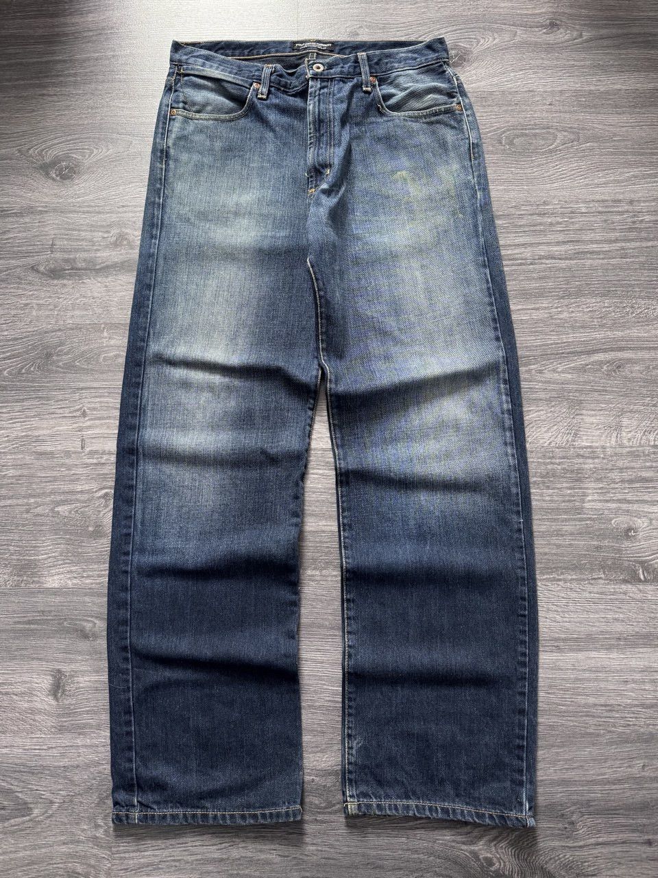 Ralph Lauren Crazy Y2K Polo Jeans Baggy Wide Leg Denim Pants Vintage Size US 33 - 1 Thumbnail
