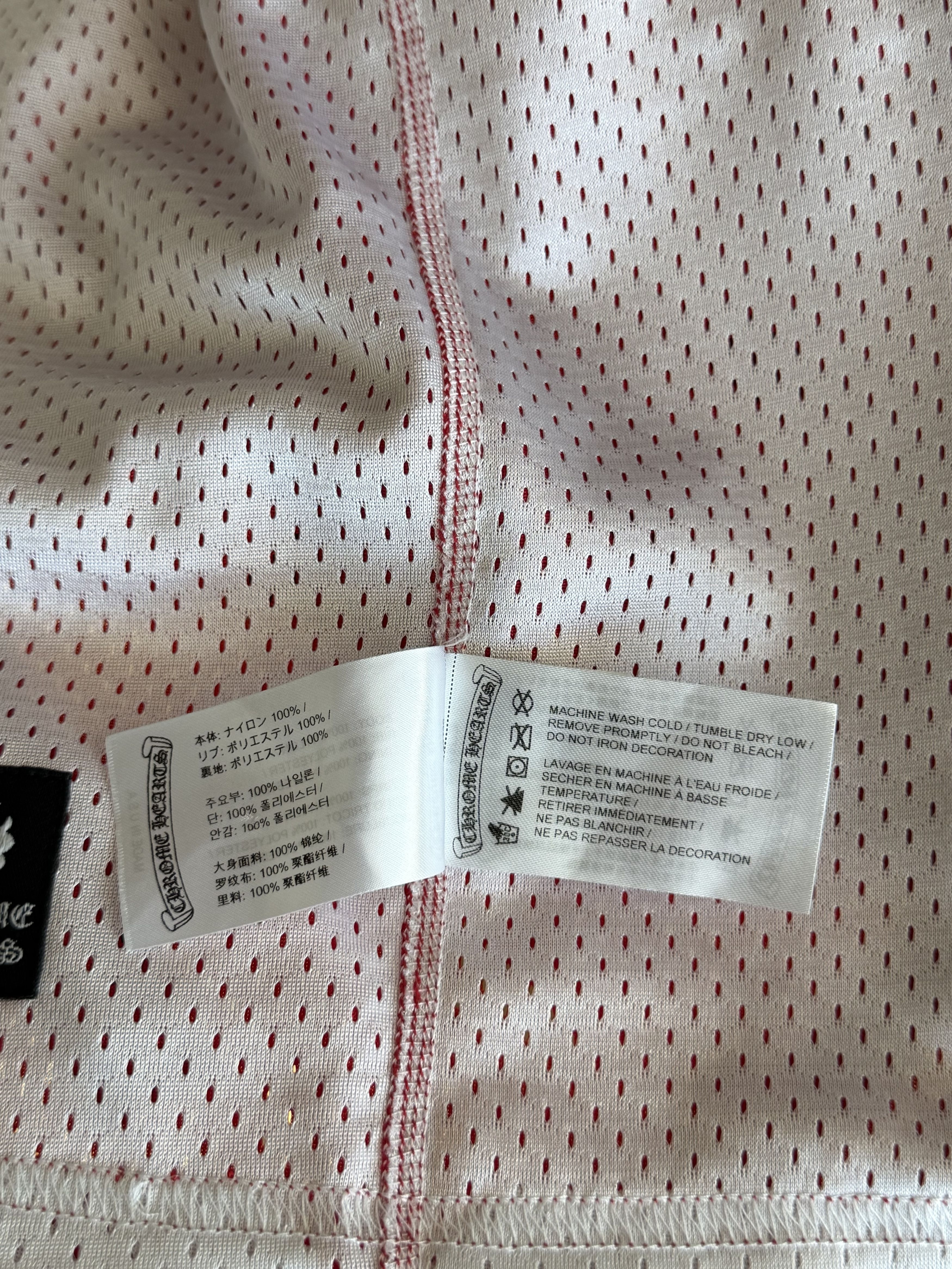 Chrome Hearts Matty Boy Red & White Team Form Reversible Mesh Jersey Size US XL / EU 56 / 4 - 6 Thumbnail