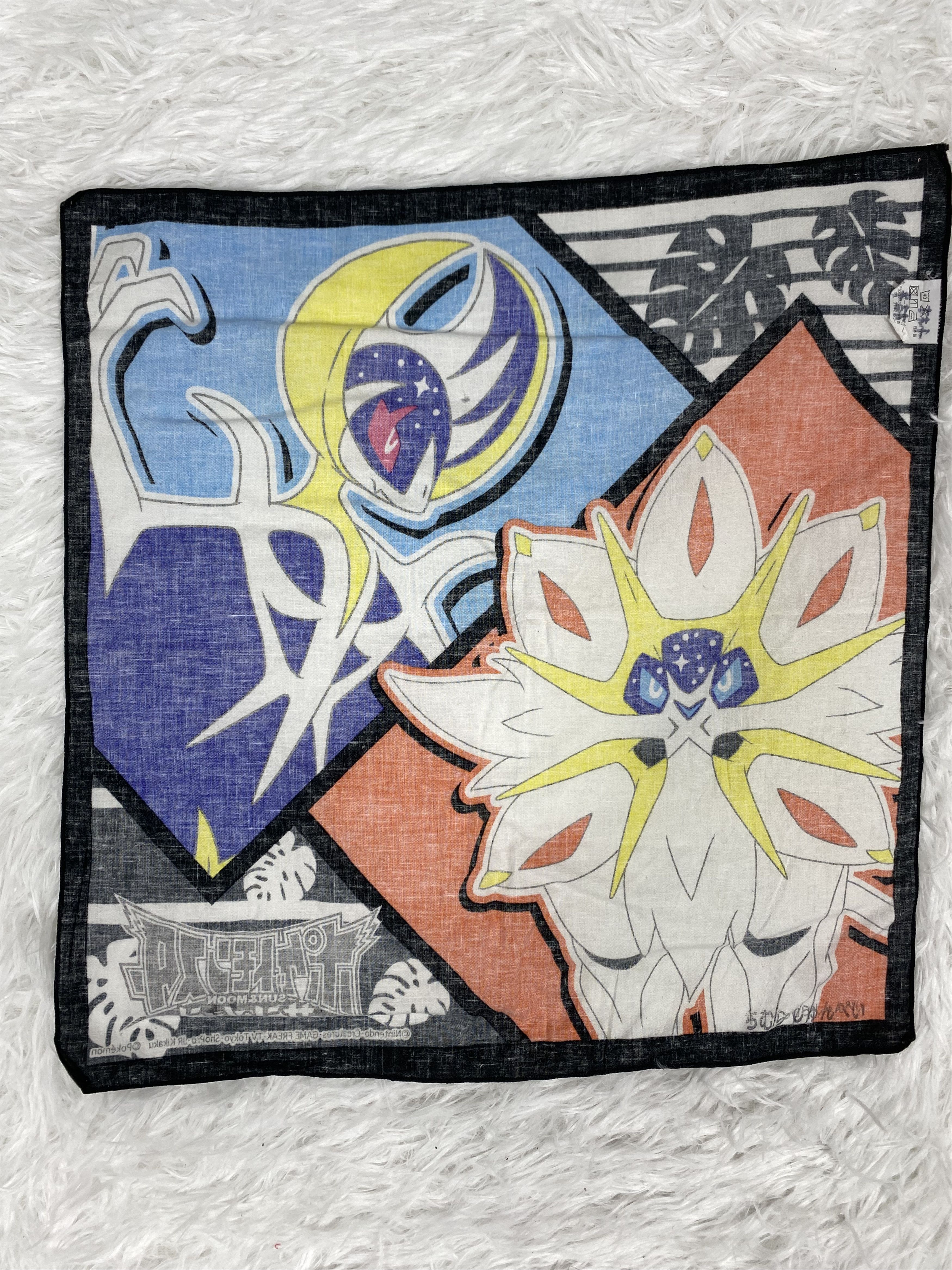 Pokemon Vintage Pokemon Sun & Moon Handkerchief PH0036 Size ONE SIZE - 5 Thumbnail
