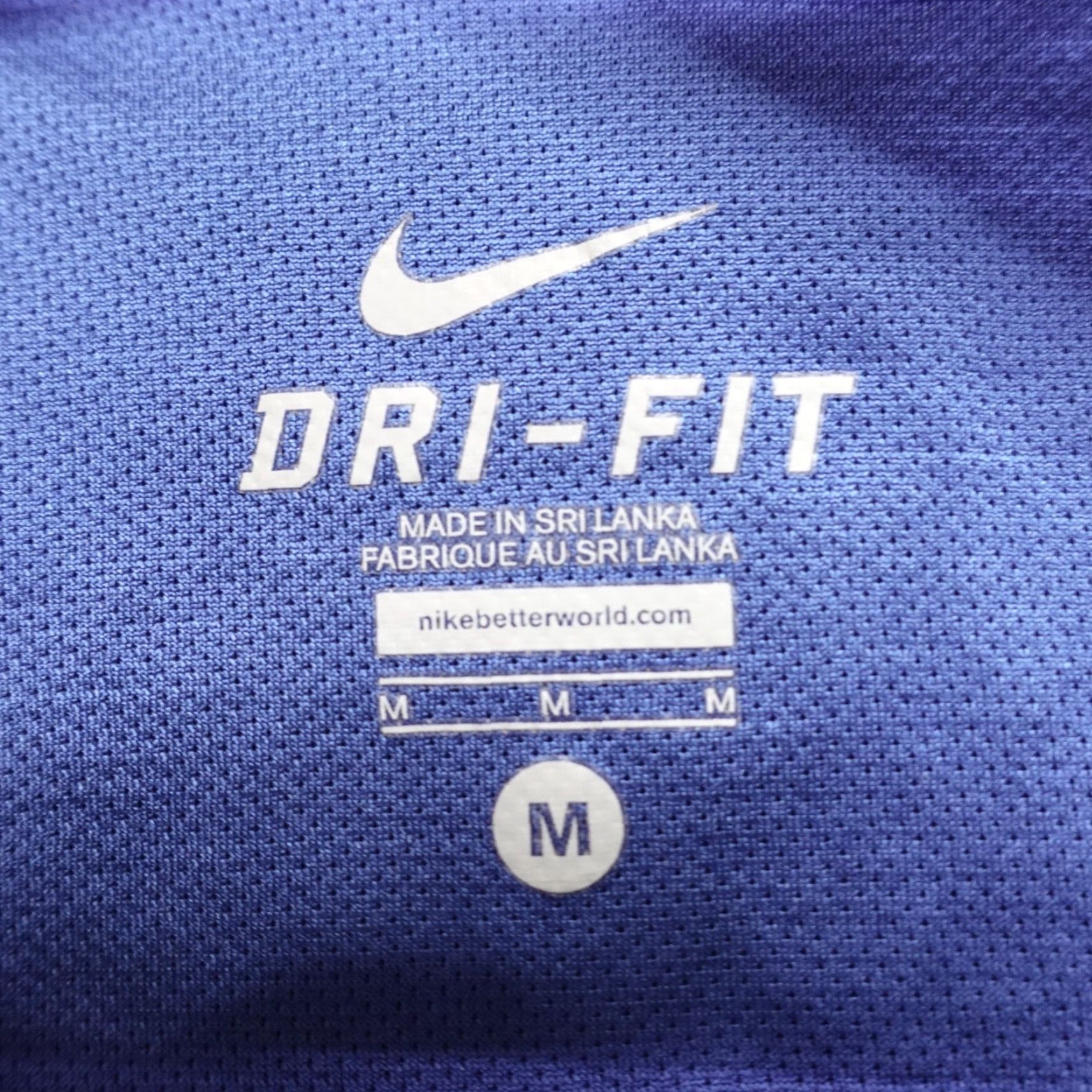 Nike Nike Mens Sweater Medium Blue 1/4 Zip Thumb Holes Livestrong Poly Wool Blend Size US M / EU 48-50 / 2 - 2 Thumbnail