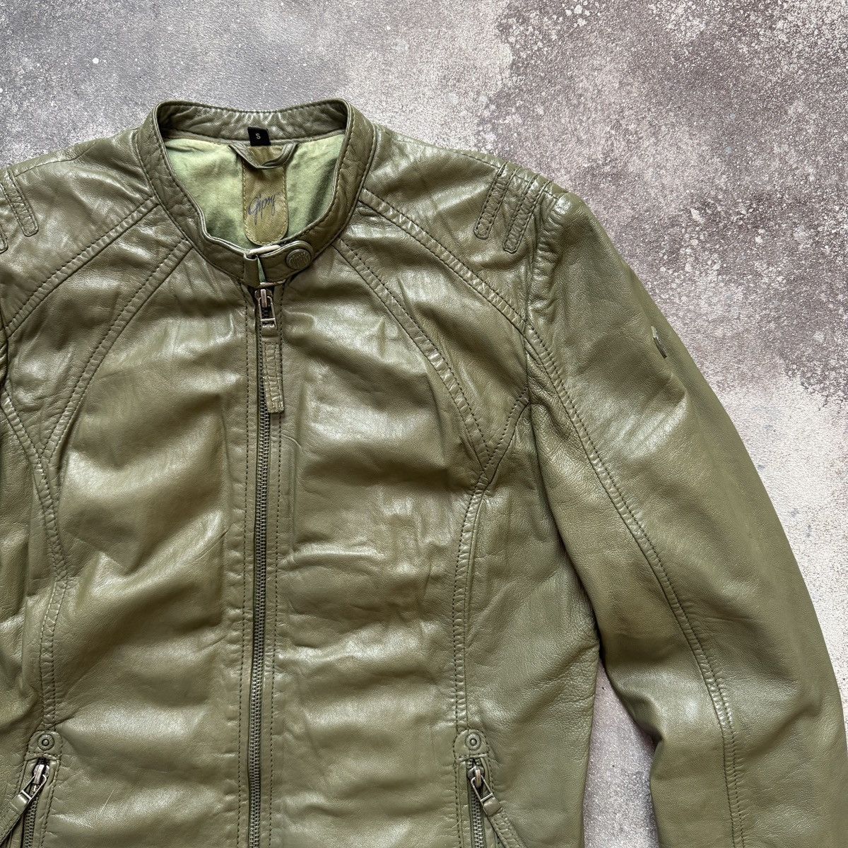 If Six Was Nine Gipsy Vintage Avant Garde Zip Details Leather Biker Jacket Size S / US 4 / IT 40 - 6 Thumbnail