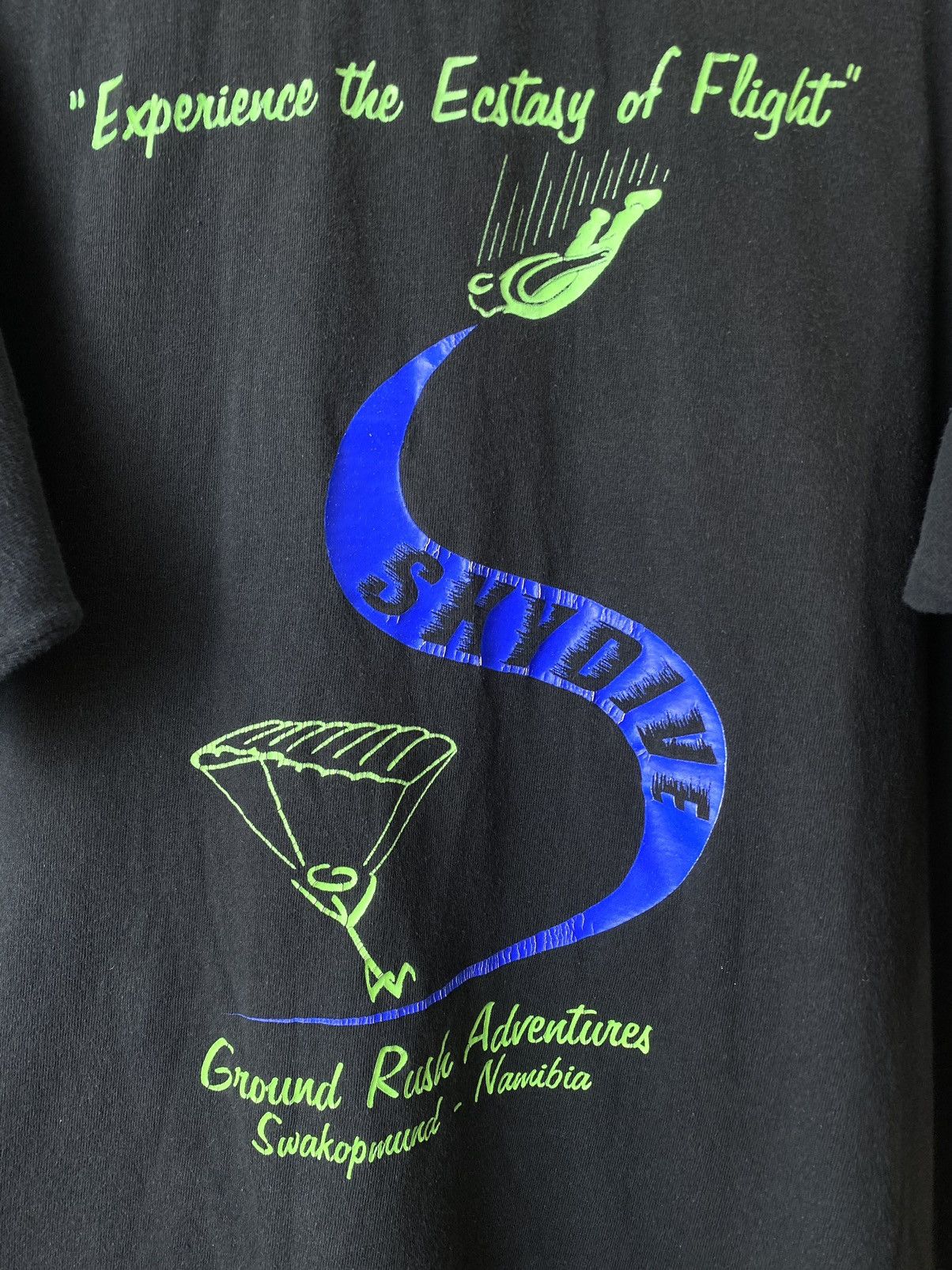 Vintage 1990’s Vintage Skydive Art T Shirt Size US L / EU 52-54 / 3 - 7 Thumbnail