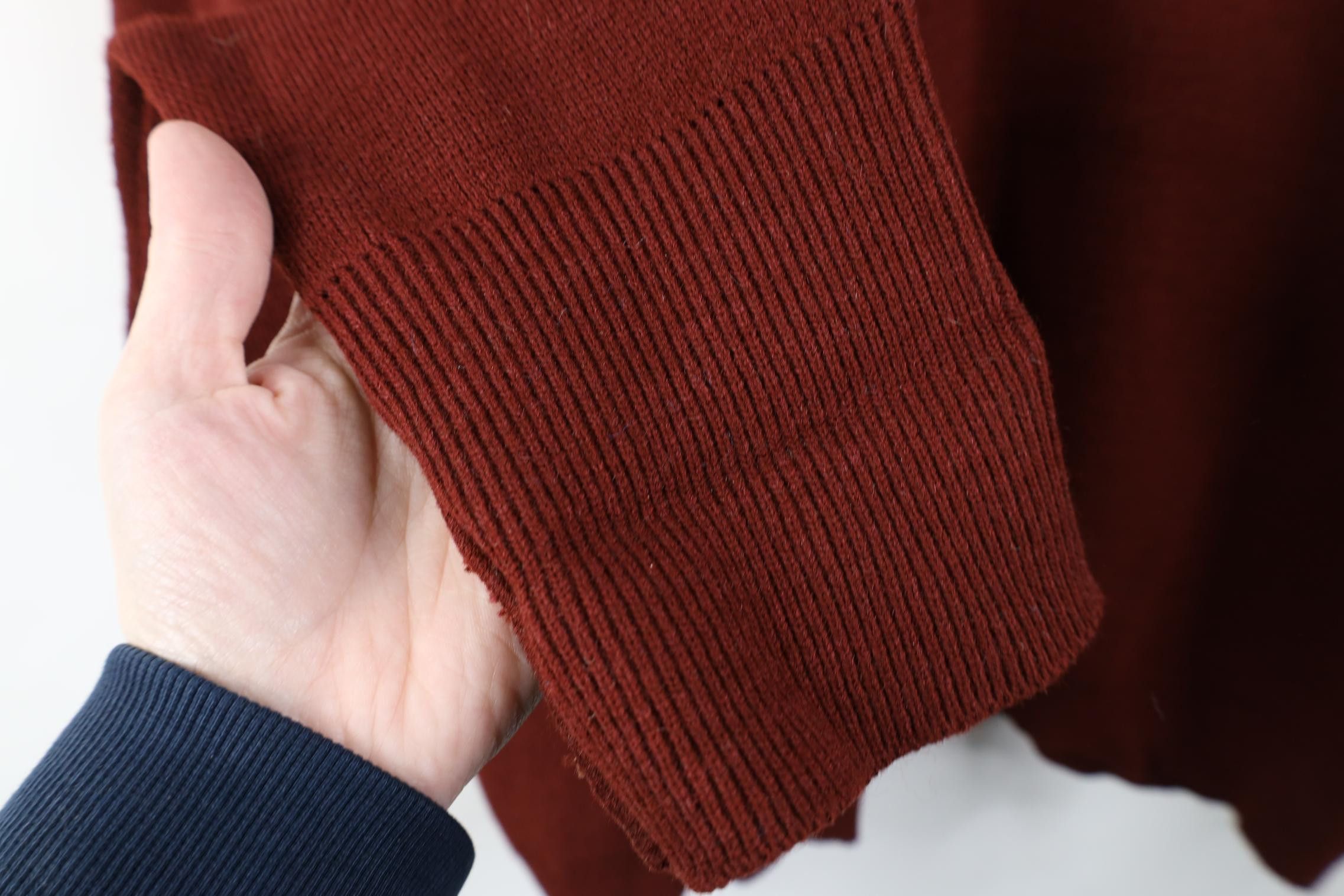 Vintage Vintage 70s Streetwear Blank Wool Blend Knit V-Neck Sweater Size US XL / EU 56 / 4 - 7 Thumbnail