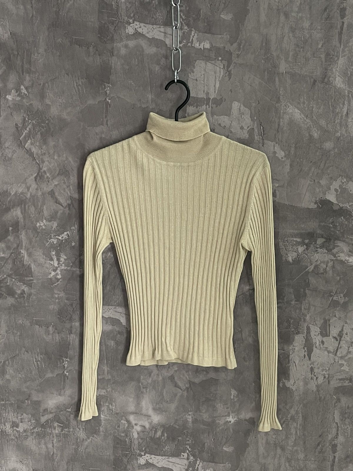 20471120 × If Six Was Nine × Japanese Brand Vintage Diesel Style Avant Garde Slim Ribbed Knit Sweater Size S / US 4 / IT 40 - 1 Thumbnail