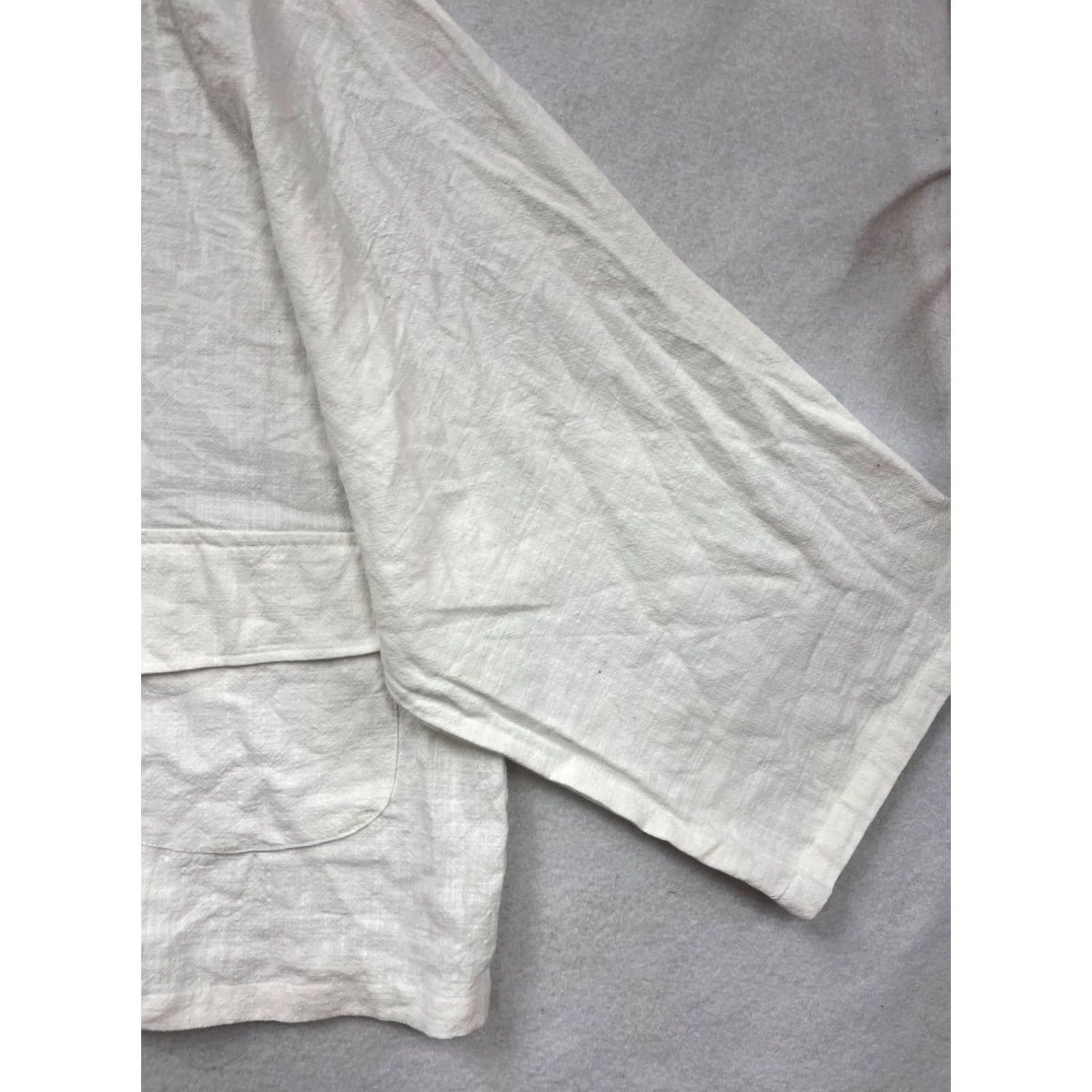 Vintage The Lullaby Club White Textured Button-Up Jacket XL Women Size L / US 10 / IT 46 - 4 Thumbnail