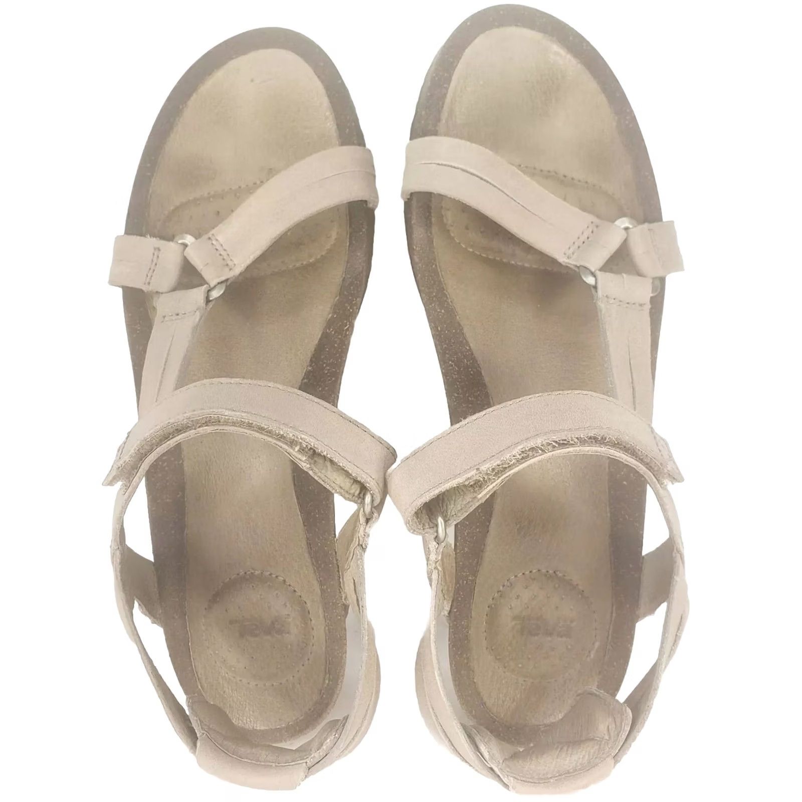 Teva VINTAGE: No Teva Sandal Women Strappy Wedge Beige Leather Hook & Loop 8.5 Size Sandal Womens Casual Shoes 39.5 EU 6.5 UK Size US 9 / IT 39 - 7 Thumbnail