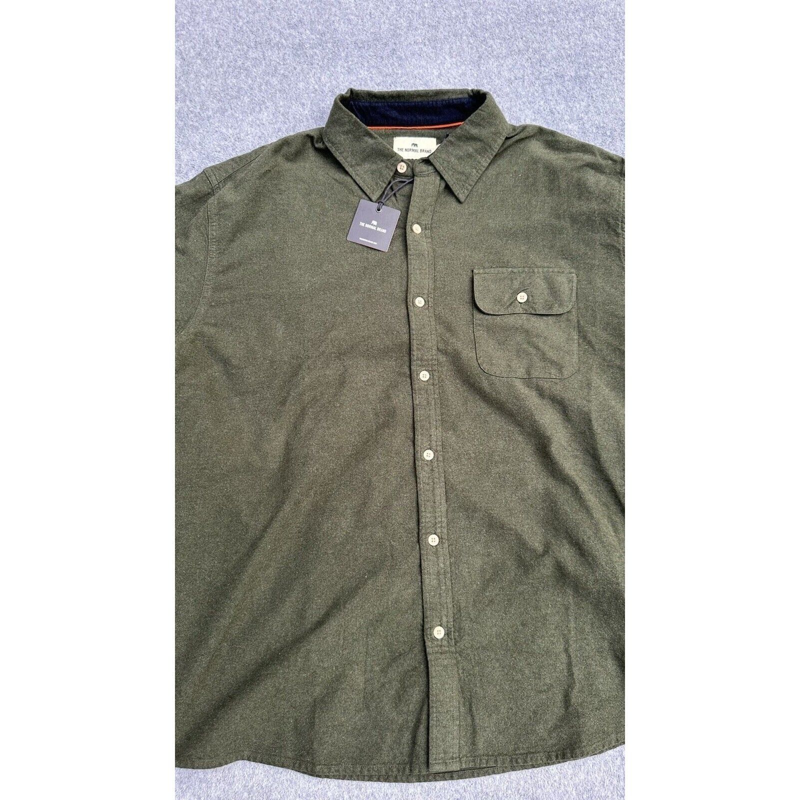 Other The Normal Brand Chamois Woven Button Up Shirt Sz XXL NWT Size US XXL / EU 58 / 5 - 16 Thumbnail