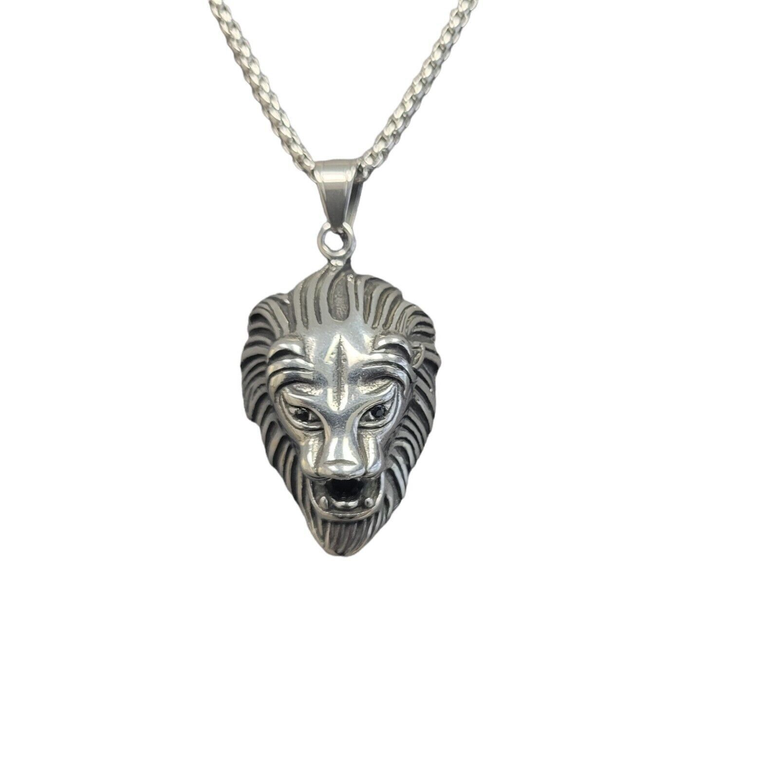 Macys LEGACY for MEN by Simone Lion Head Pendant. Stainless. Size ONE SIZE - 2 Thumbnail