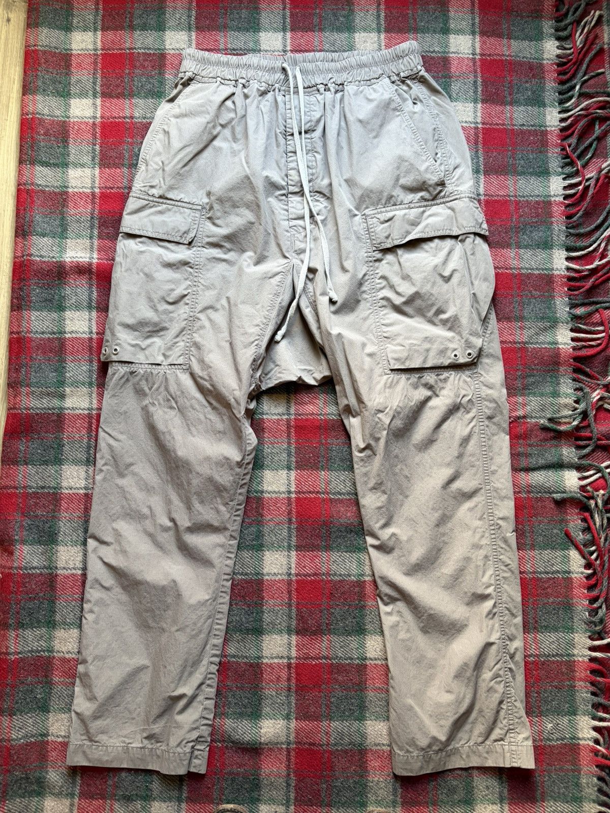 Rick Owens Lido SS24 Dust Cargo Joggers Size US 34 IT 48