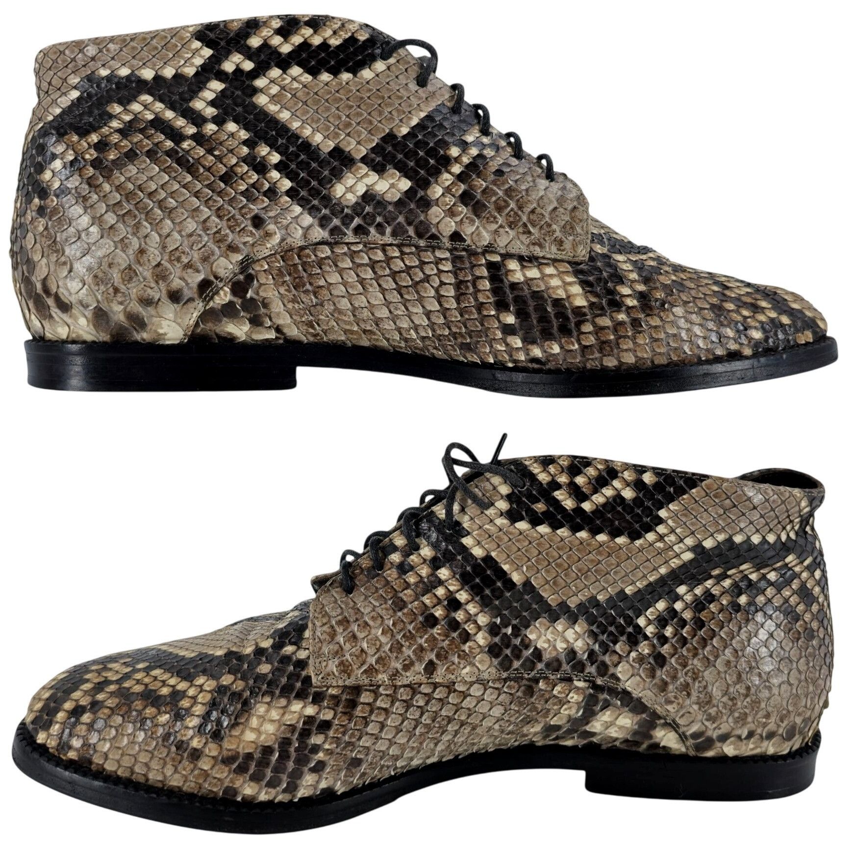 Carel Paris Carel Paris Italy Exotic Snakeskin Leather Ankle Chukka Boot Size US 6.5 / IT 36.5 - 5 Thumbnail